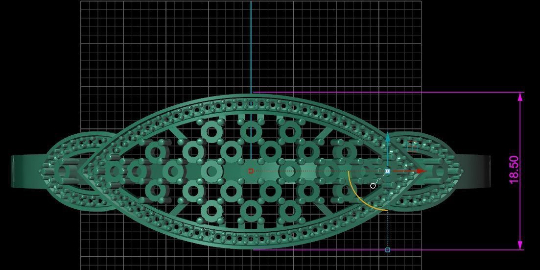 Bracelet 1 marquis 3D print model_9