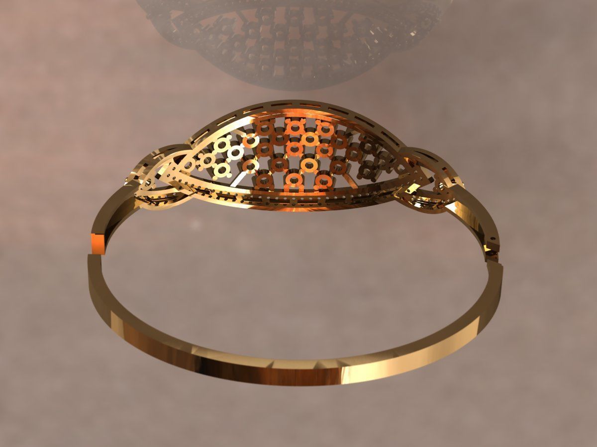 Bracelet 1 marquis 3D print model_7