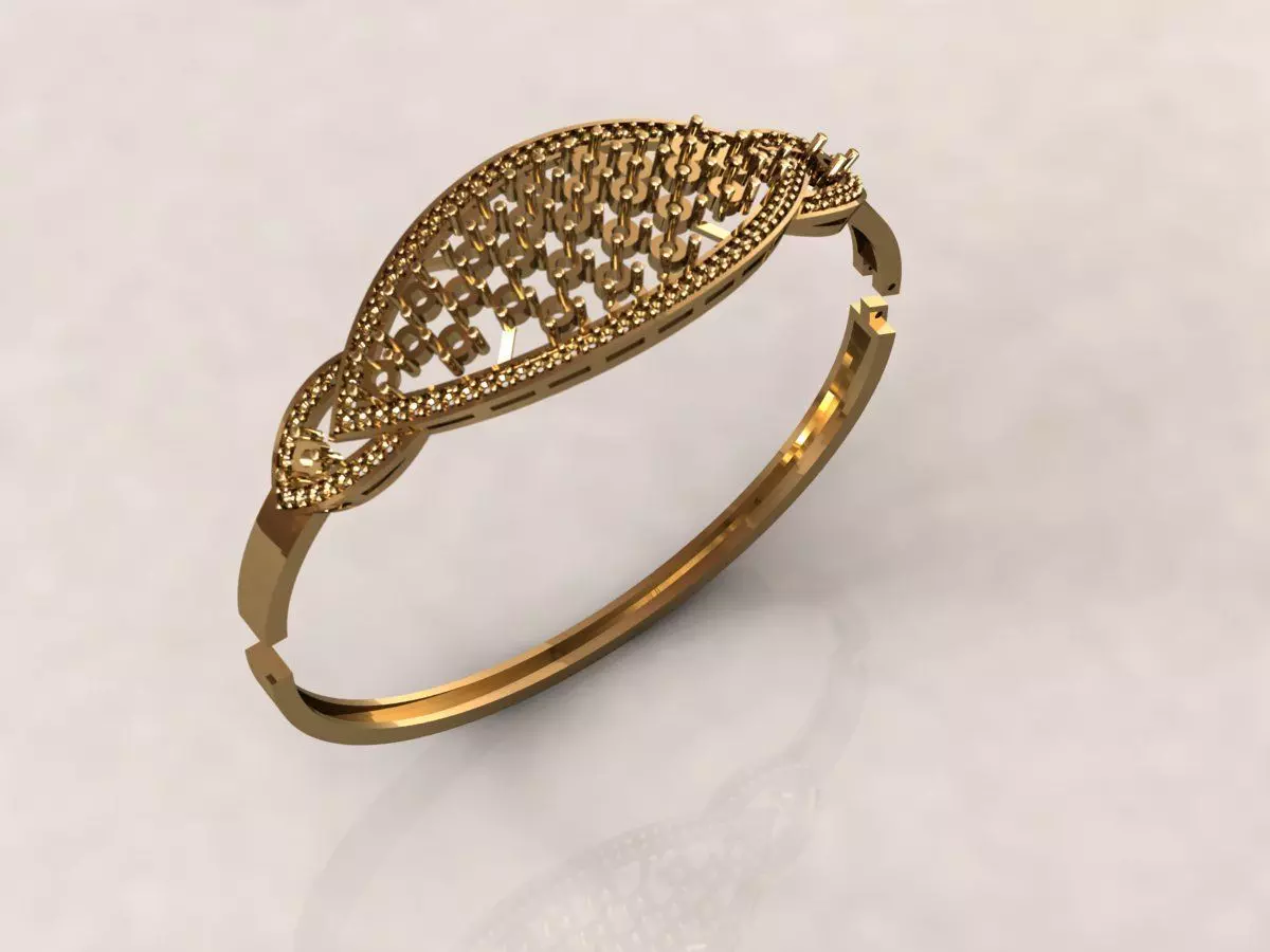 Bracelet 1 marquis 3D print model_0