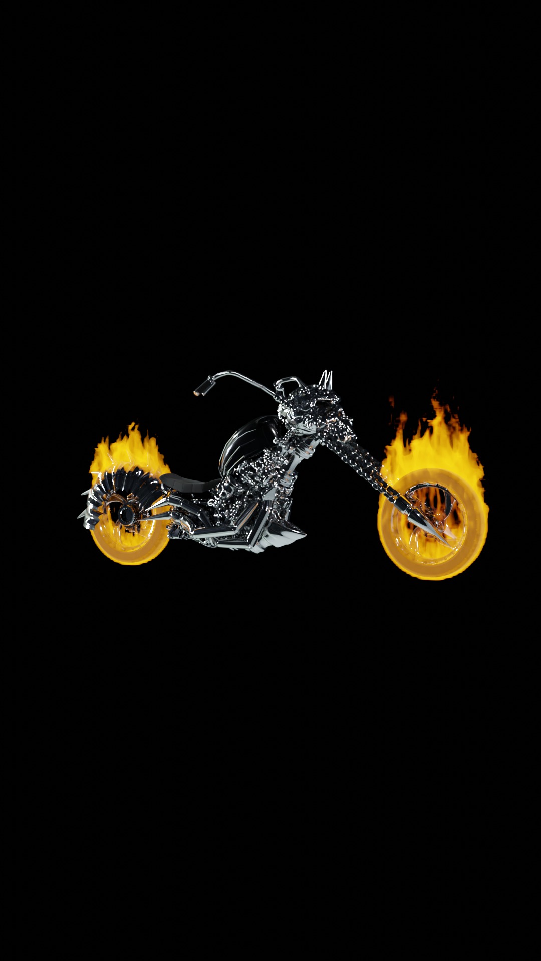 Ghost Rider Motorcycle or Motorbike 3D Model 3D model_4
