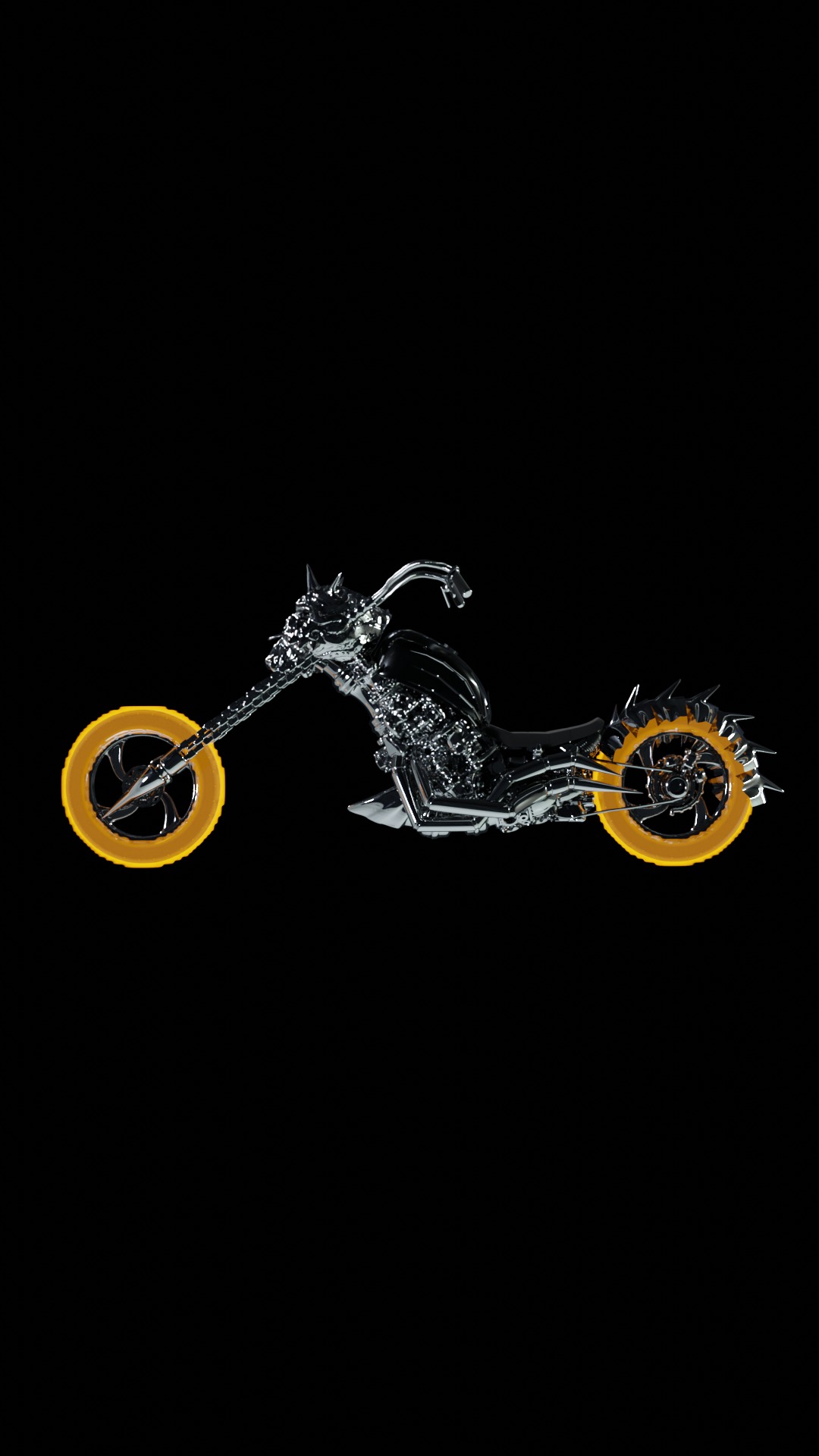 Ghost Rider Motorcycle or Motorbike 3D Model 3D model_5