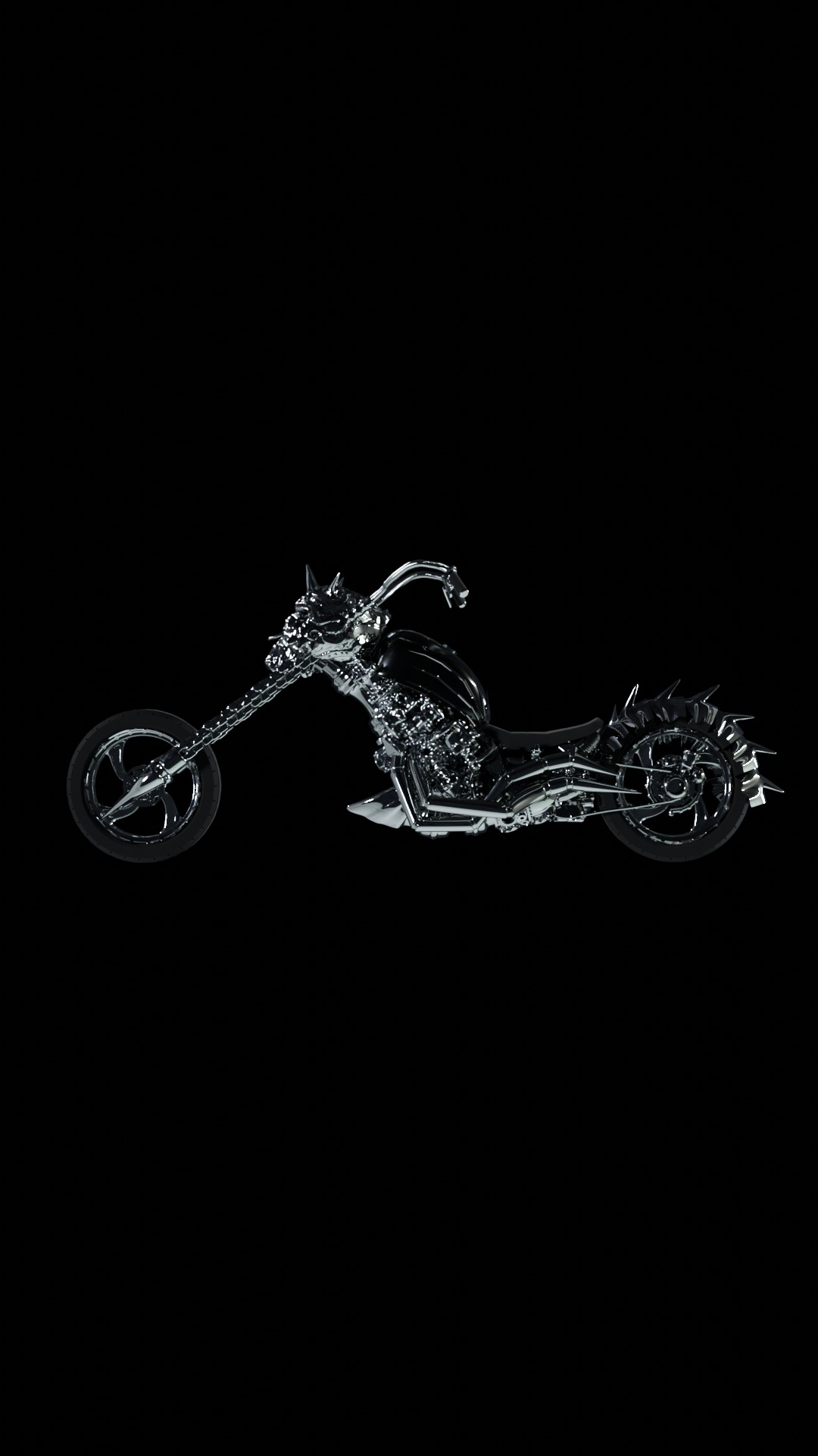 Ghost Rider Motorcycle or Motorbike 3D Model 3D model_2