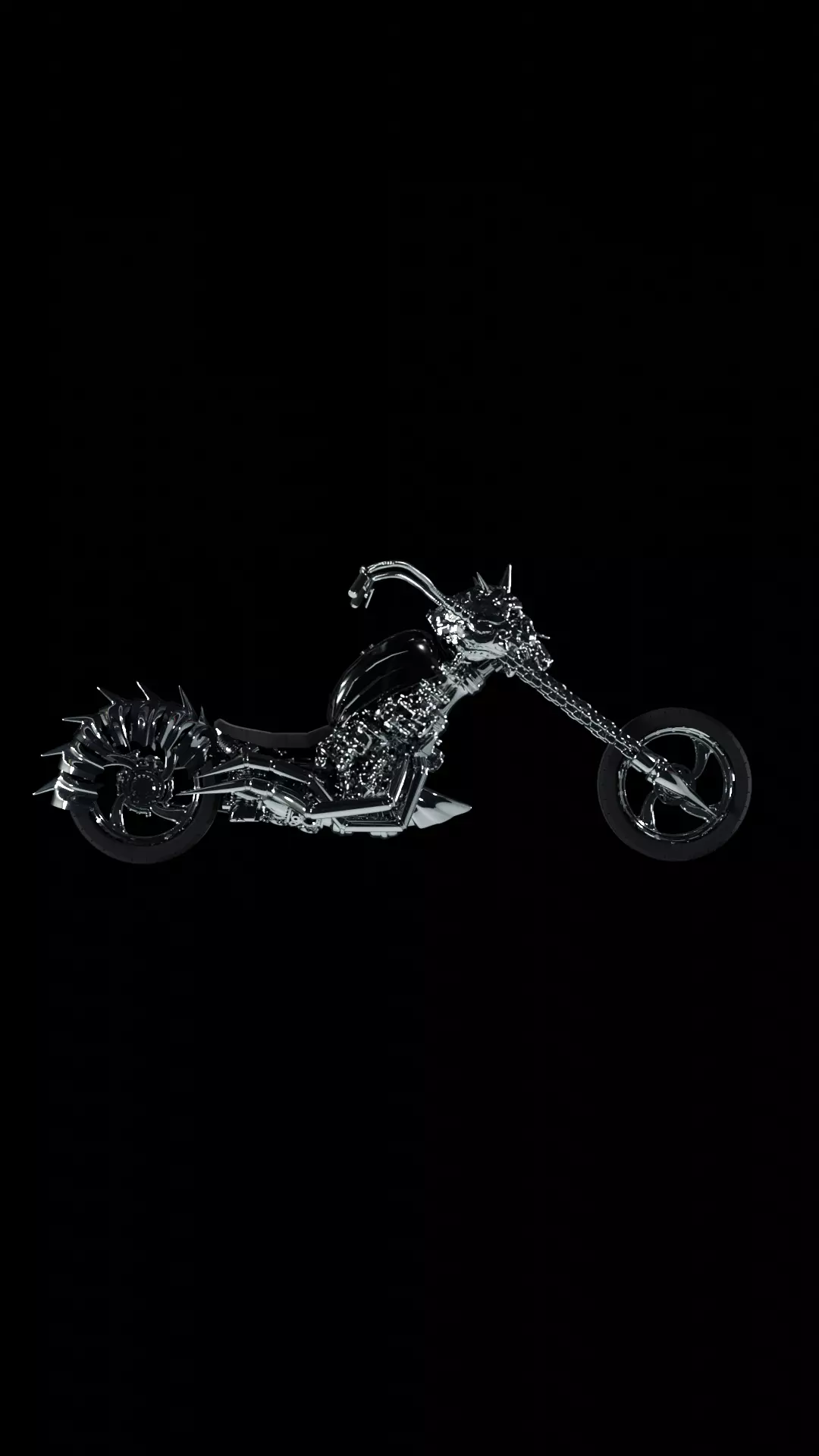 Ghost Rider Motorcycle or Motorbike 3D Model 3D model_0
