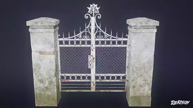 GATES AND FENCES - Gate 02 - LOW POLY