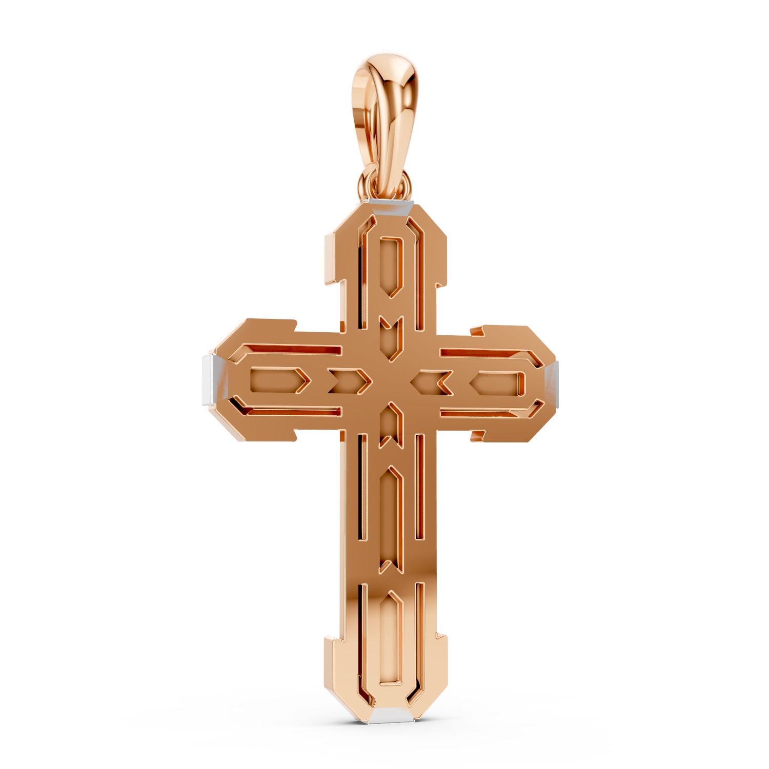 Jesus Cross With Diamonds 3D print model_2