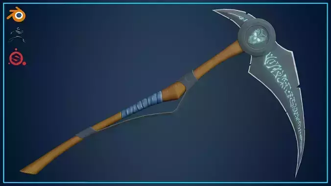 Stylized Scythe Weapon