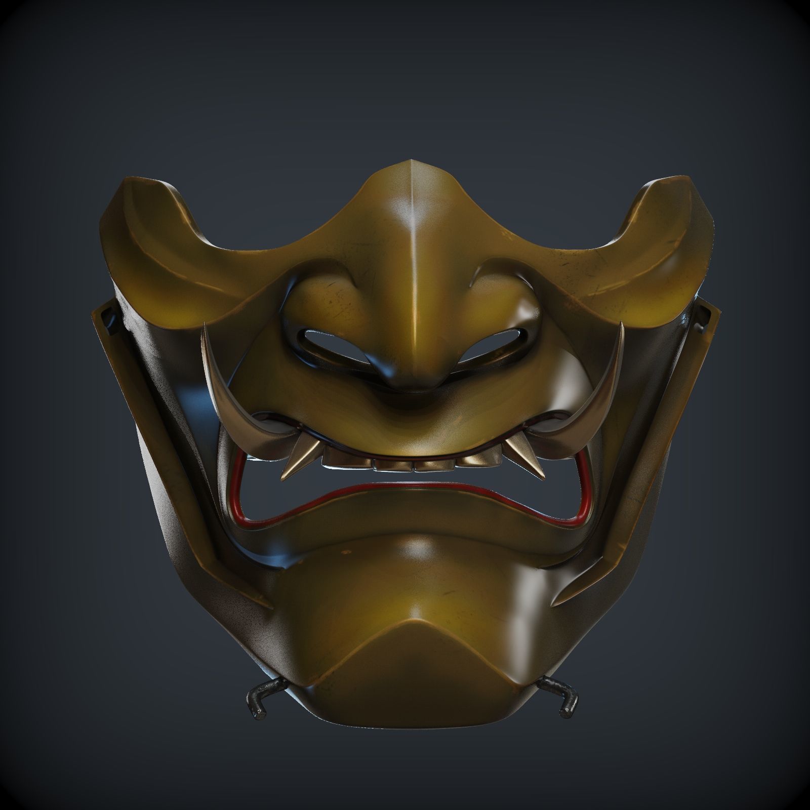 GHOST OF TSUSHIMA Guardians Scowl mask for 3d print 3D print model_19