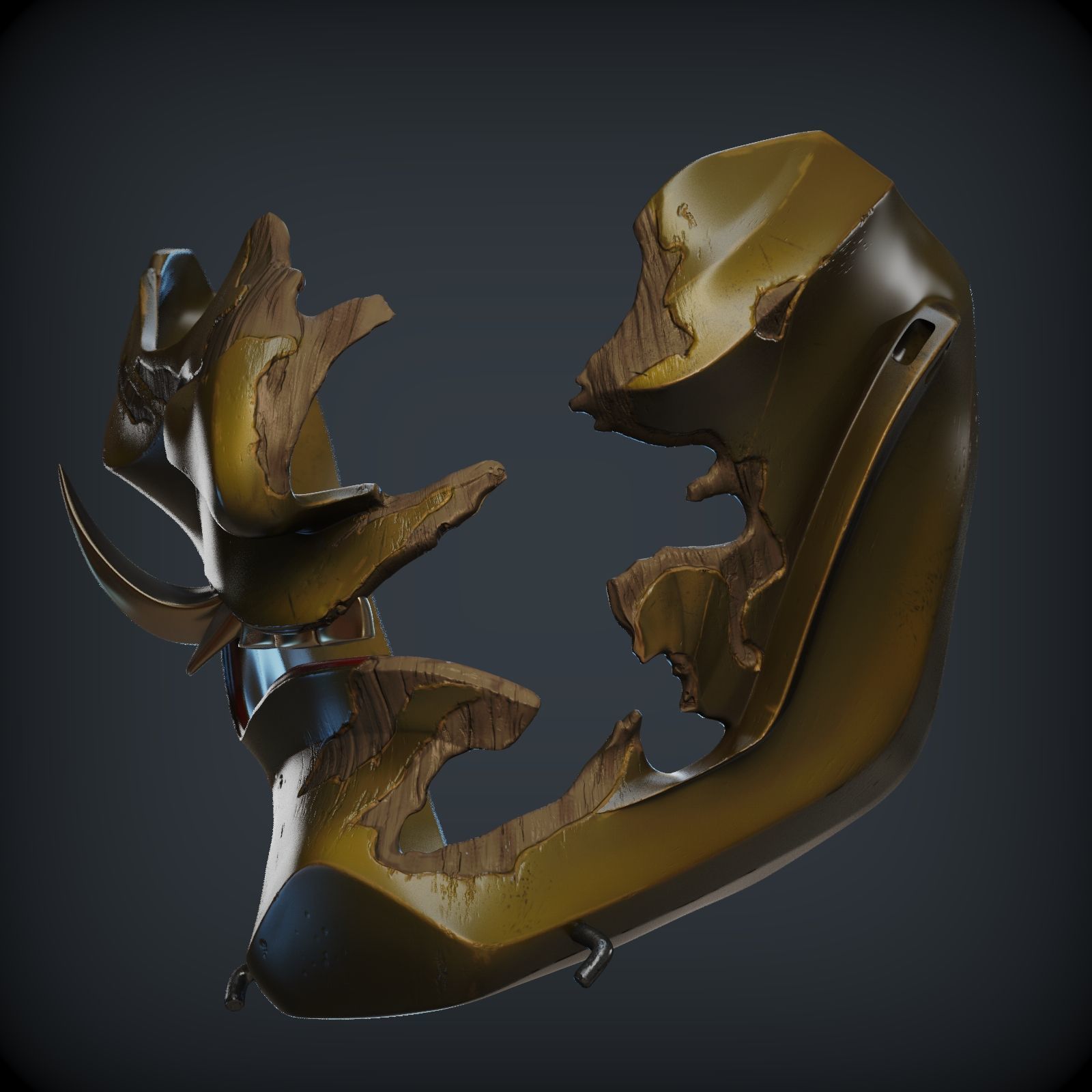 GHOST OF TSUSHIMA Guardians Scowl mask for 3d print 3D print model_5