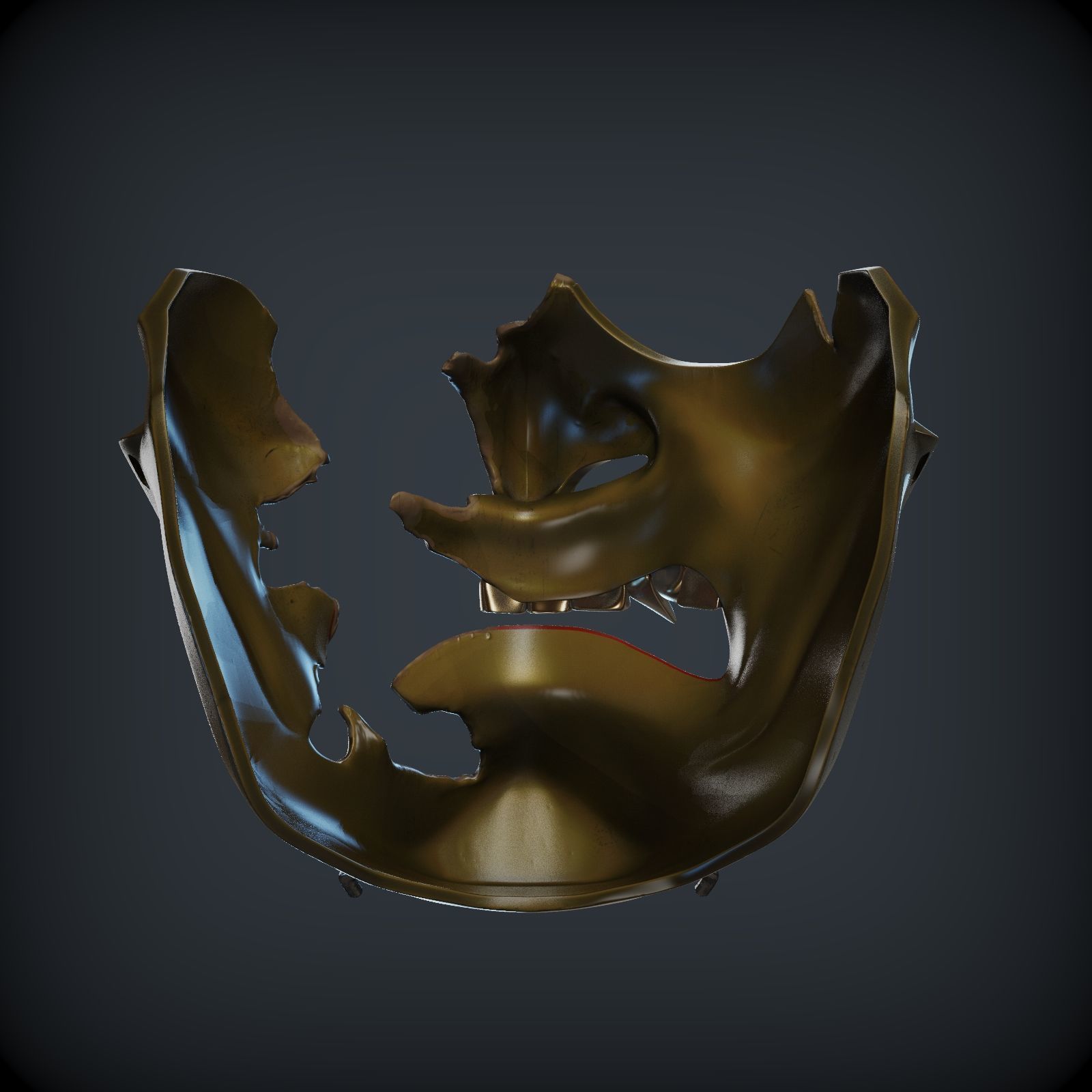 GHOST OF TSUSHIMA Guardians Scowl mask for 3d print 3D print model_20