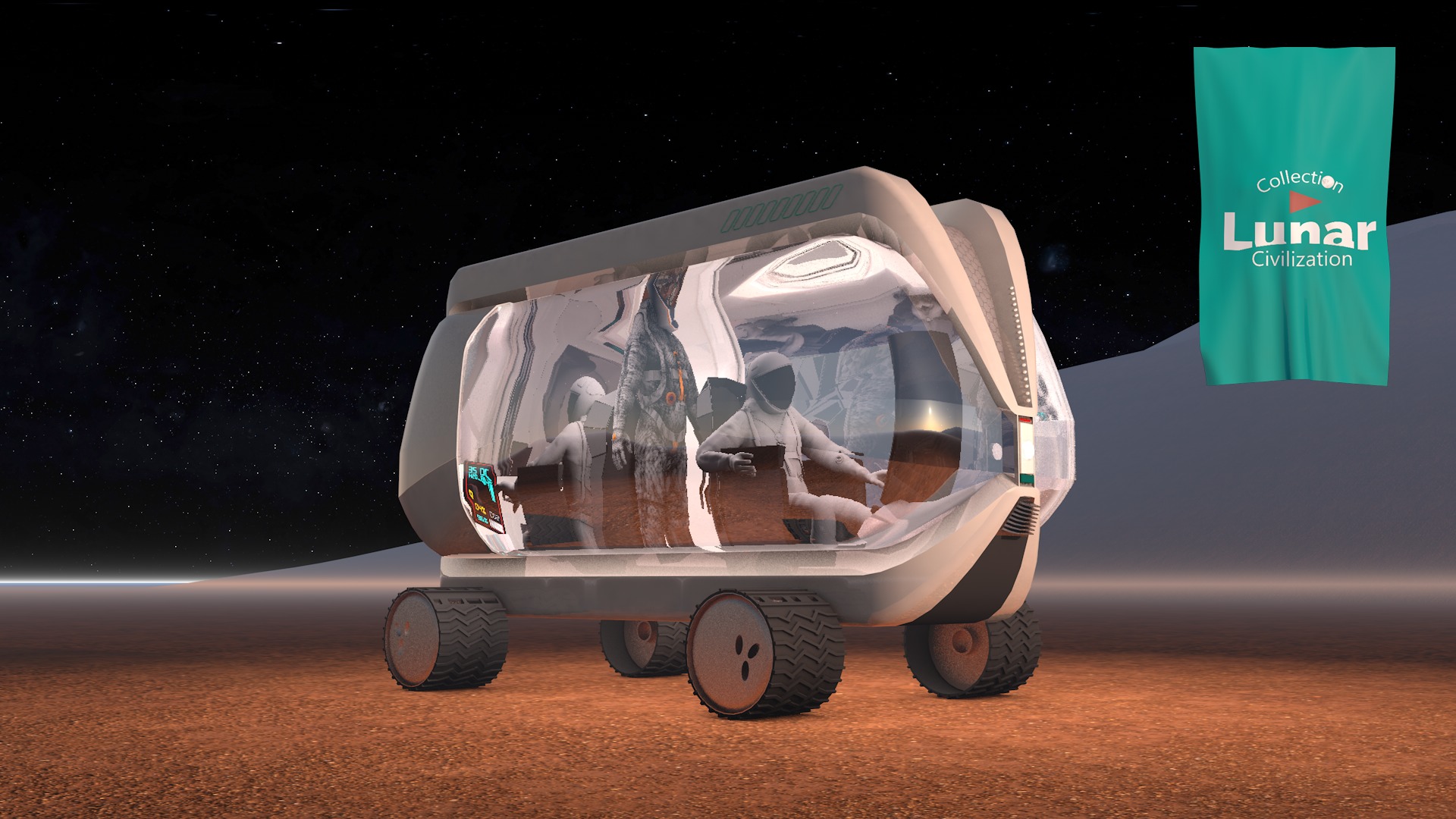 Lunar Research Car 3D model_1