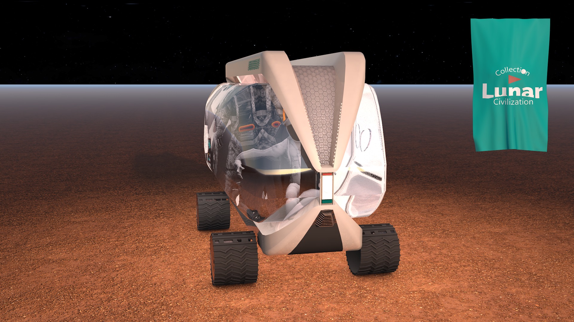 Lunar Research Car 3D model_2