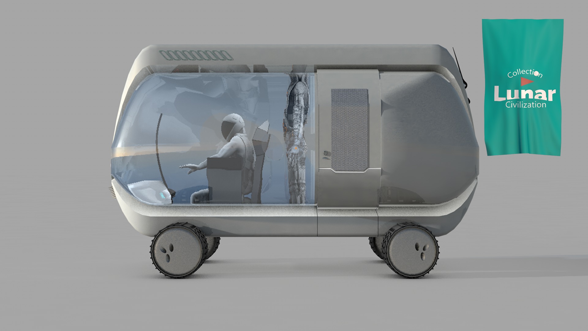Lunar Research Car 3D model_4