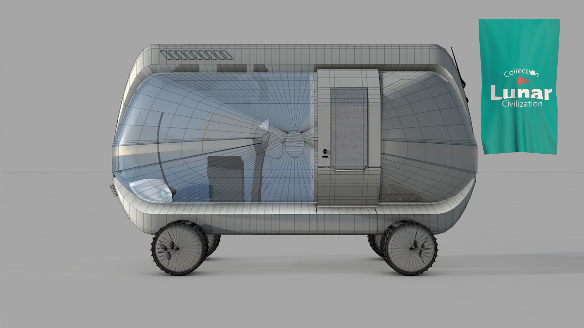 Lunar Research Car 3D model_6