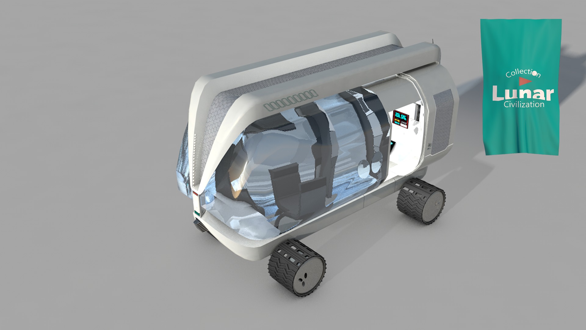 Lunar Research Car 3D model_5