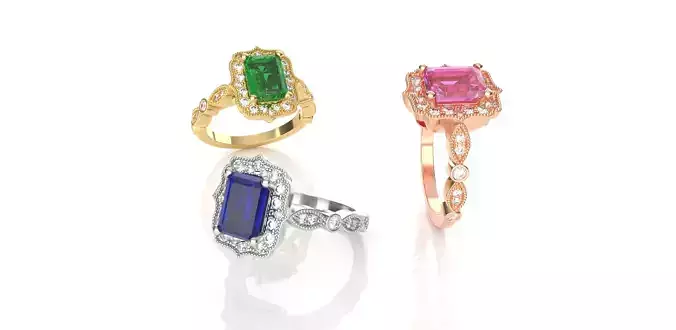  Vintage Inspired Engagement Ring