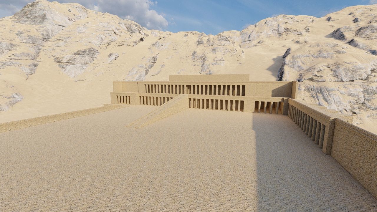 somer ancient pyramid-Ziggurat Temple 3D model_10