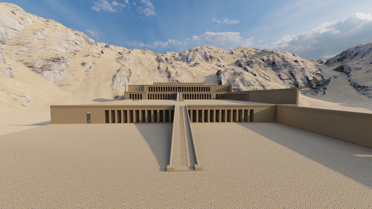 somer ancient pyramid-Ziggurat Temple 3D model_8