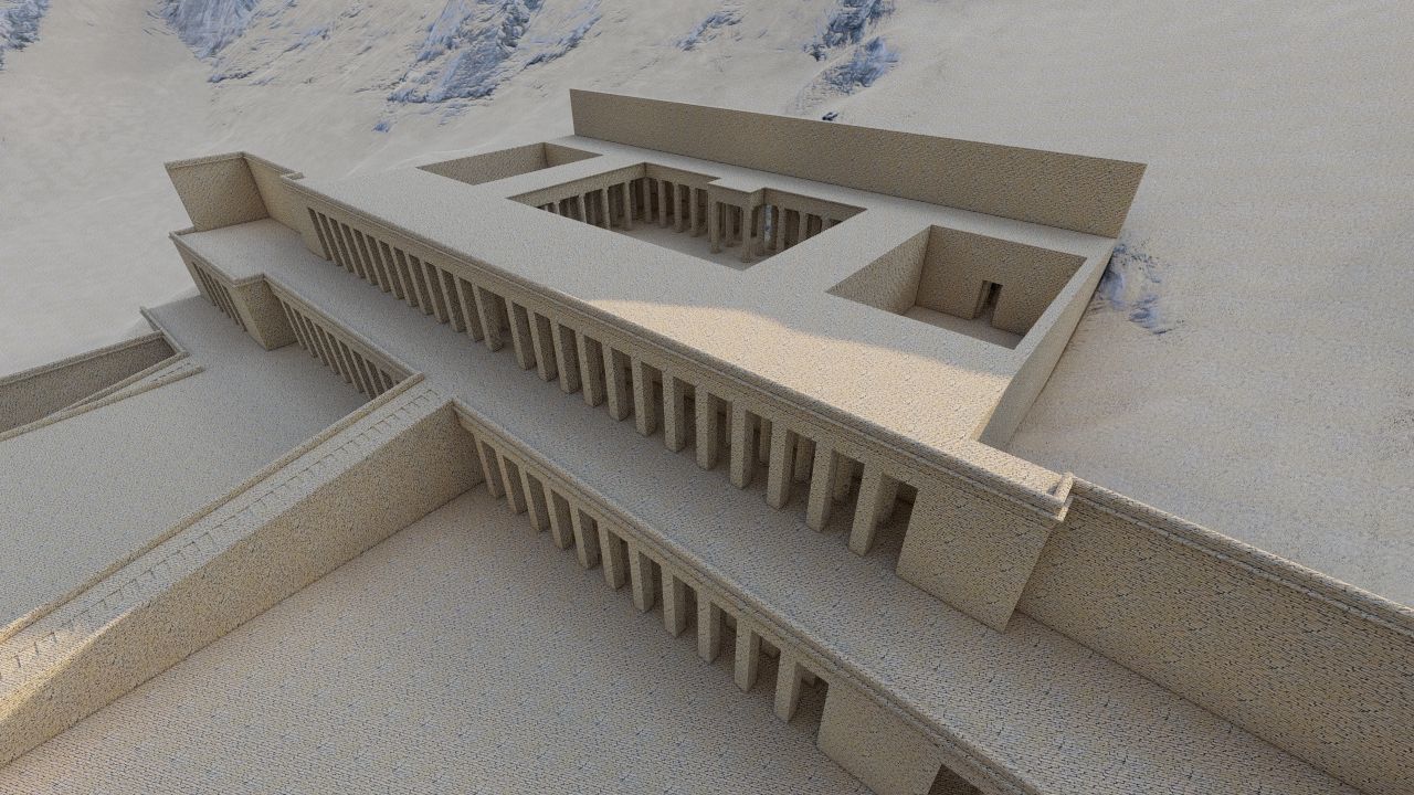 somer ancient pyramid-Ziggurat Temple 3D model_9