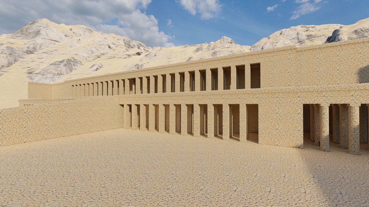 somer ancient pyramid-Ziggurat Temple 3D model_5