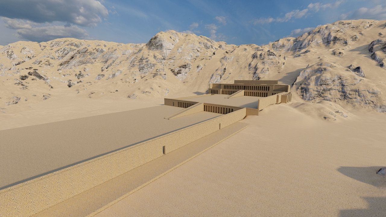 somer ancient pyramid-Ziggurat Temple 3D model_11