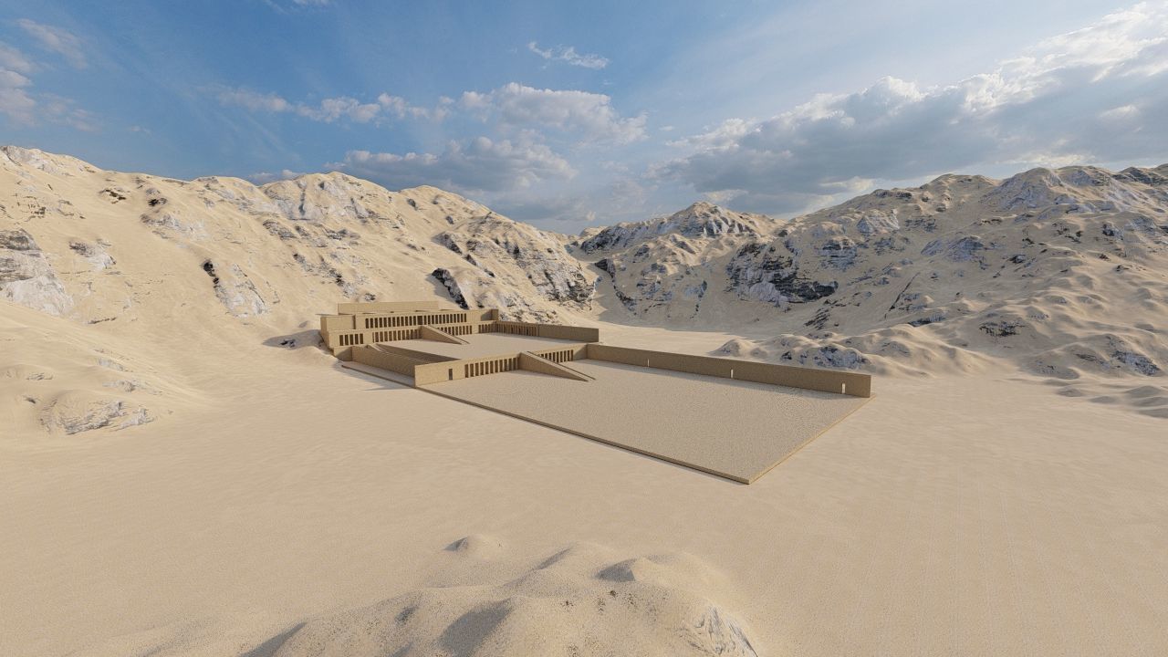 somer ancient pyramid-Ziggurat Temple 3D model_20