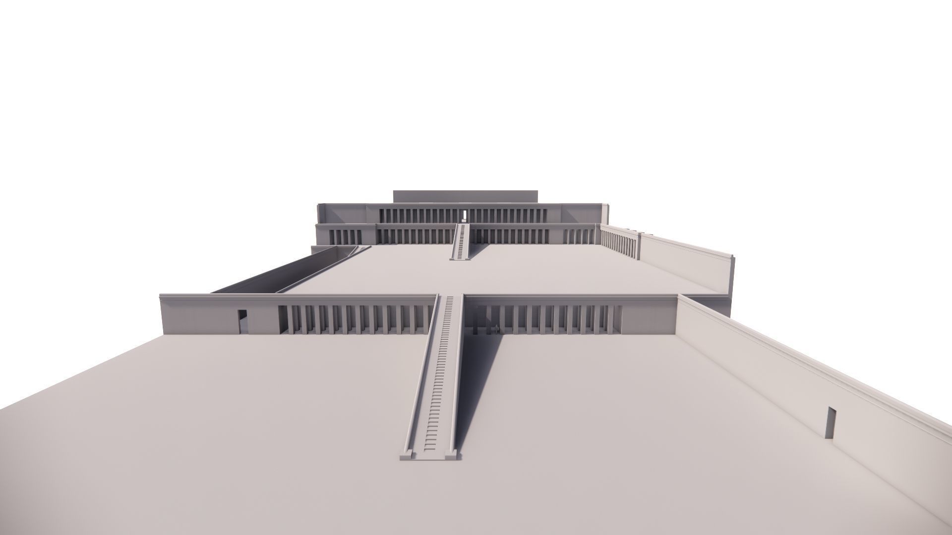 somer ancient pyramid-Ziggurat Temple 3D model_19