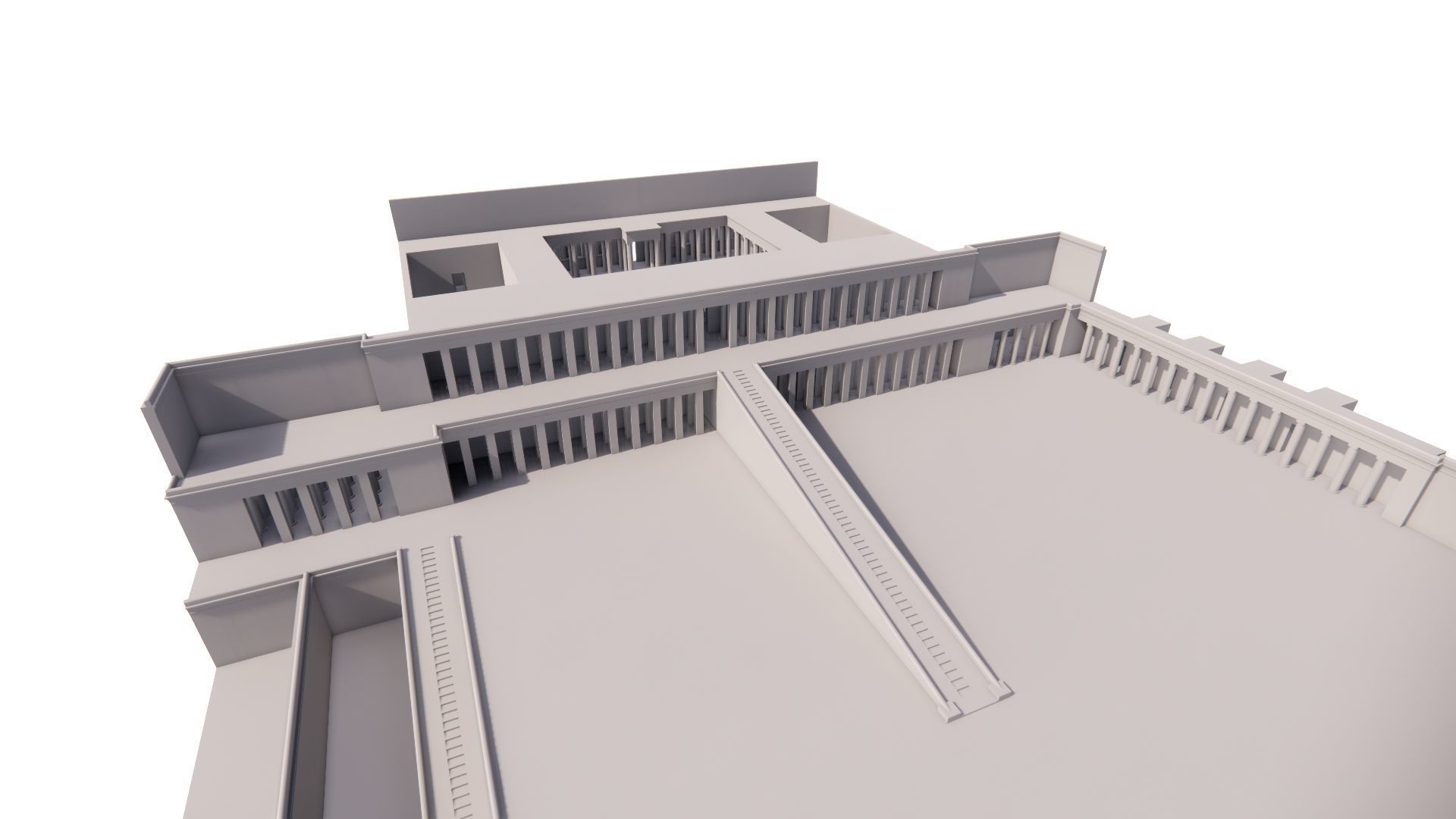 somer ancient pyramid-Ziggurat Temple 3D model_24