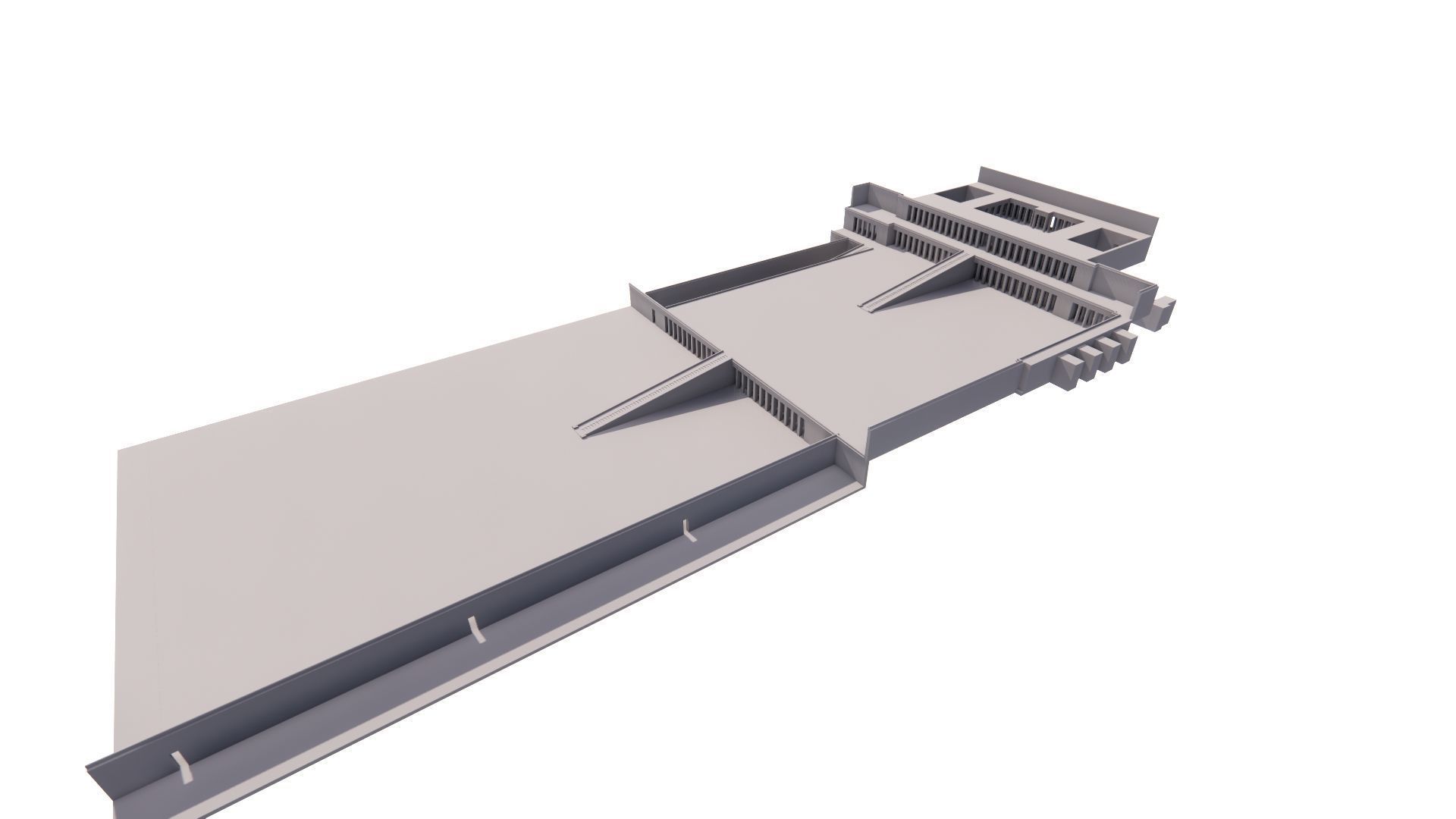 somer ancient pyramid-Ziggurat Temple 3D model_21