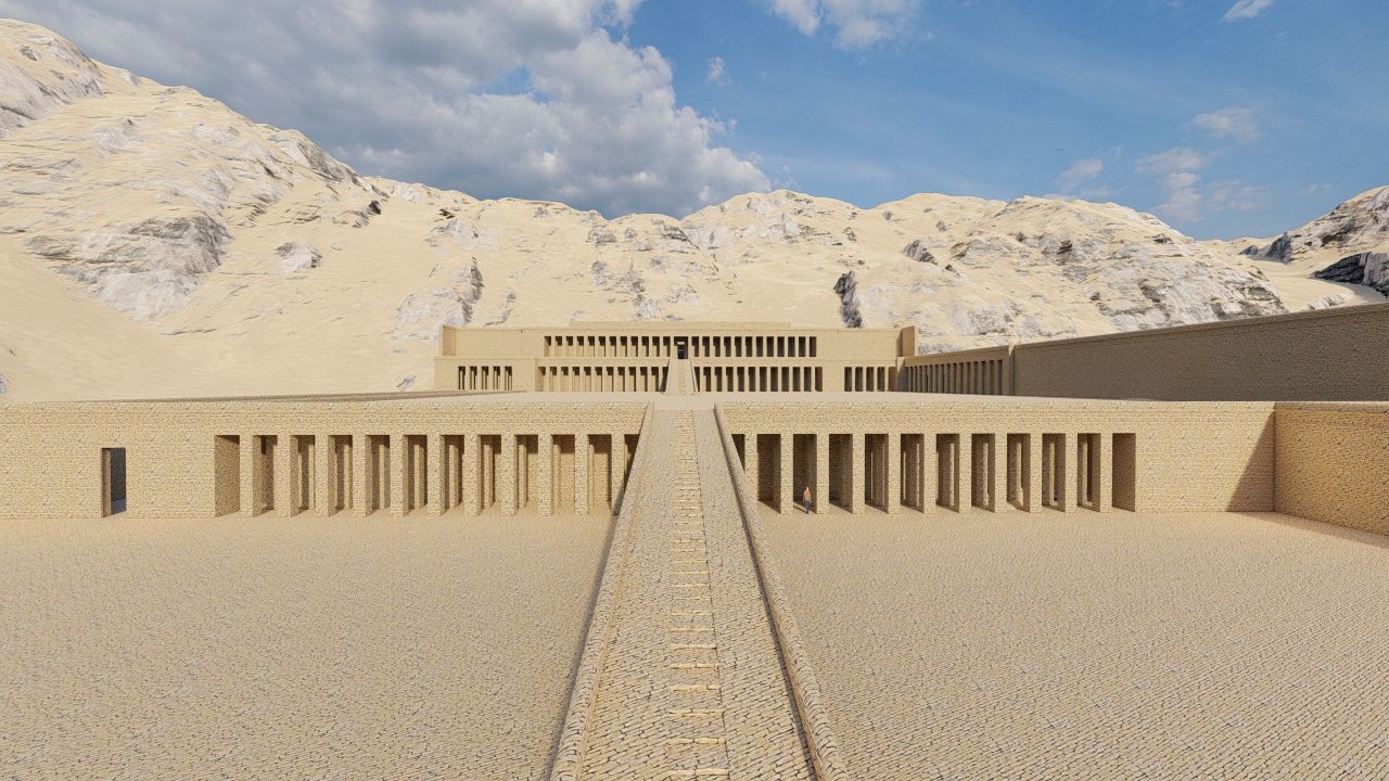 somer ancient pyramid-Ziggurat Temple 3D model_1