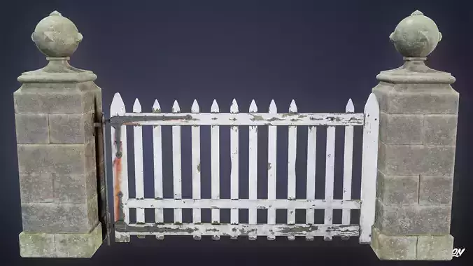 GATES AND FENCES - Gate 05 - LOW POLY