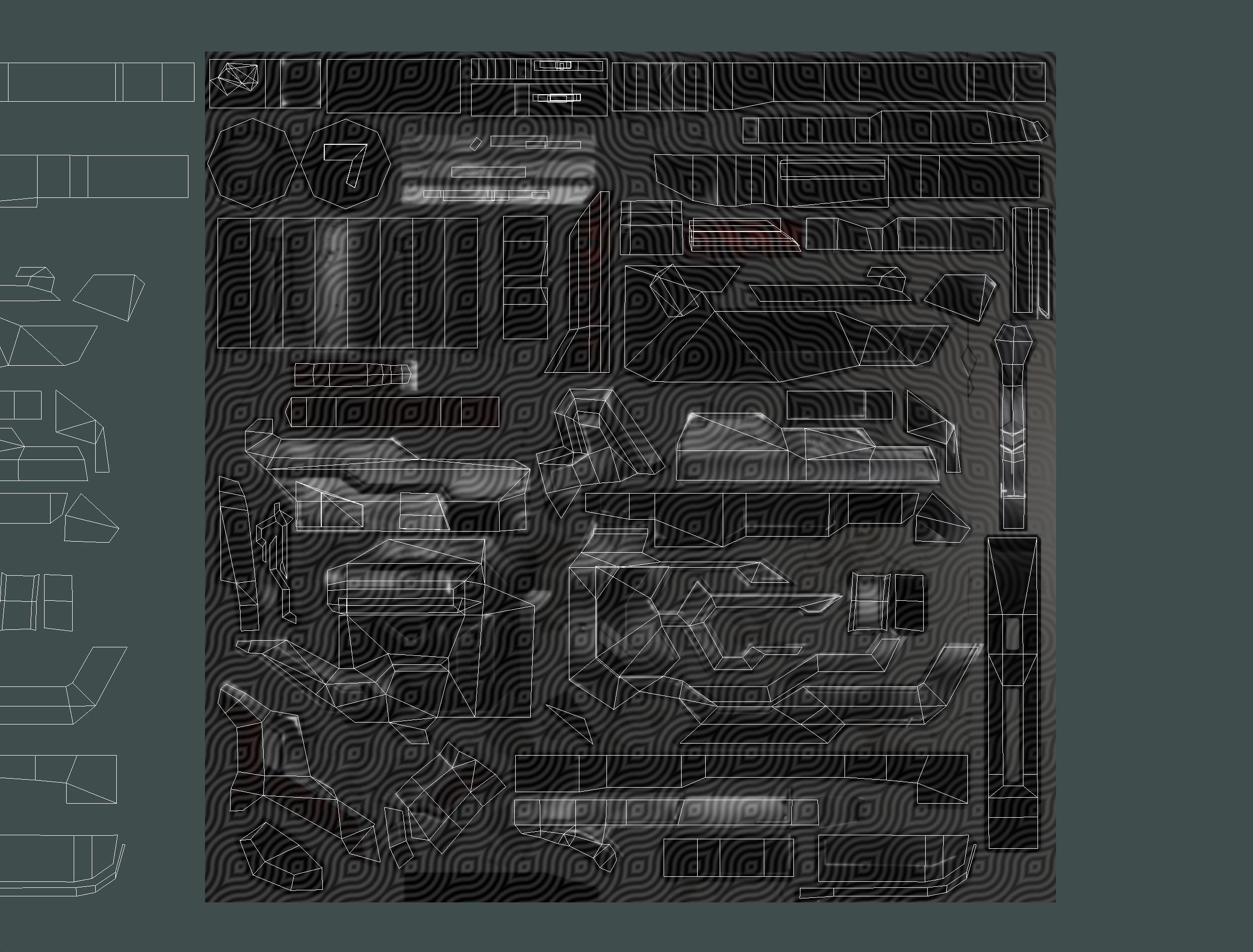 Cartoon Sci-Fi Cyborg Drone Heavy Machine Gunner Low-poly 3D model_96