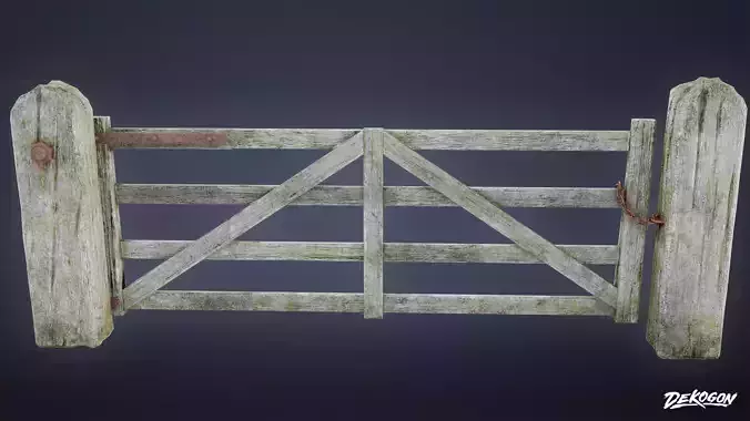 GATES AND FENCES - Gate 06 - LOW POLY