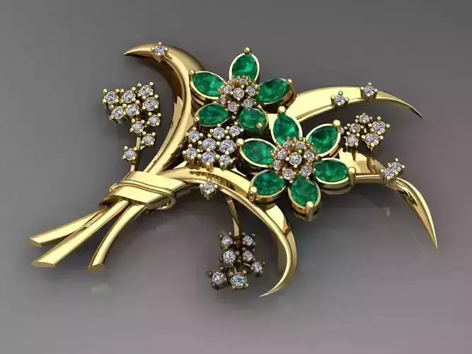 Brooche 1 Flower
