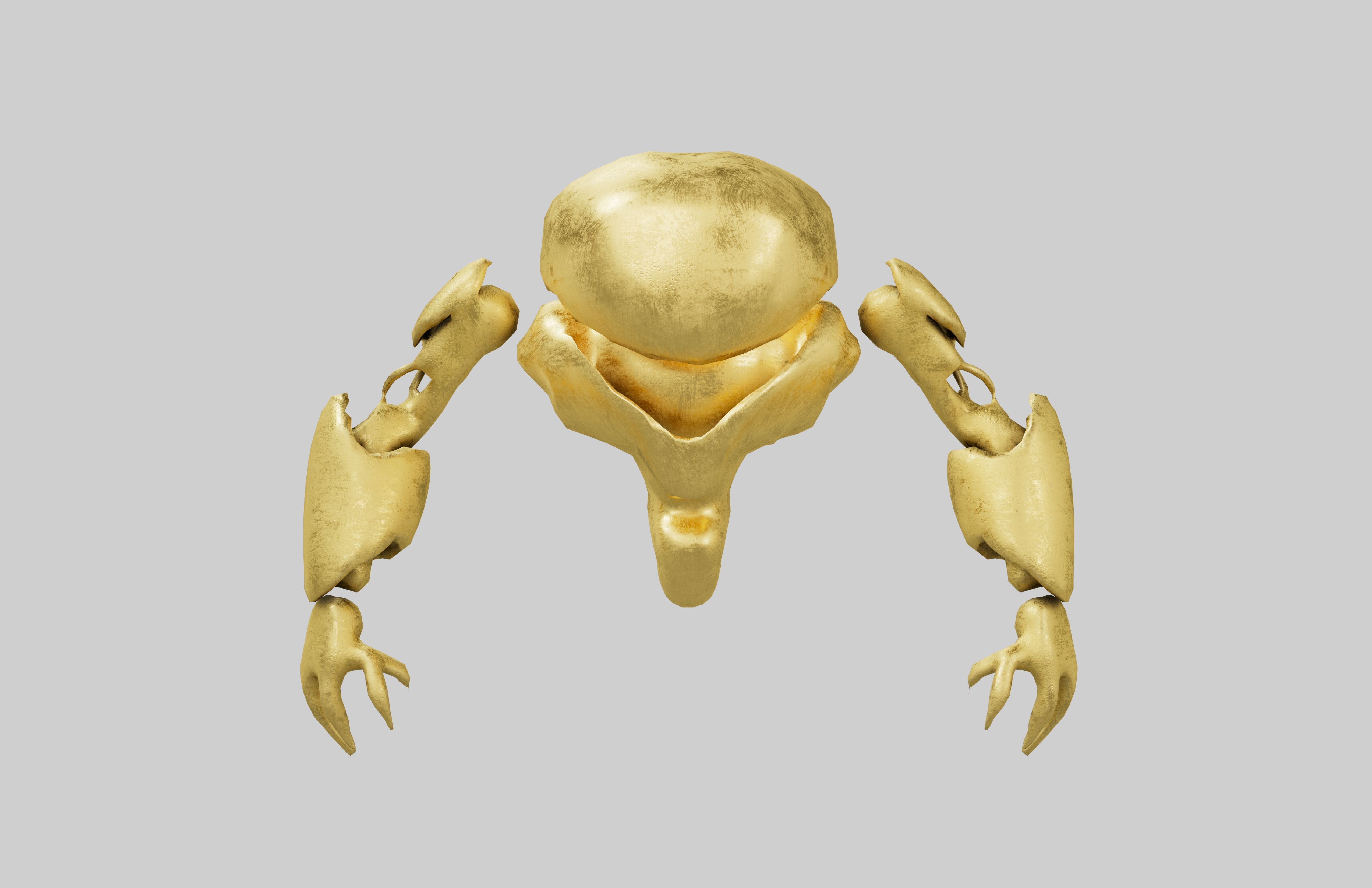 Cartoon Bot Character v1 001 Low-poly 3D model_1