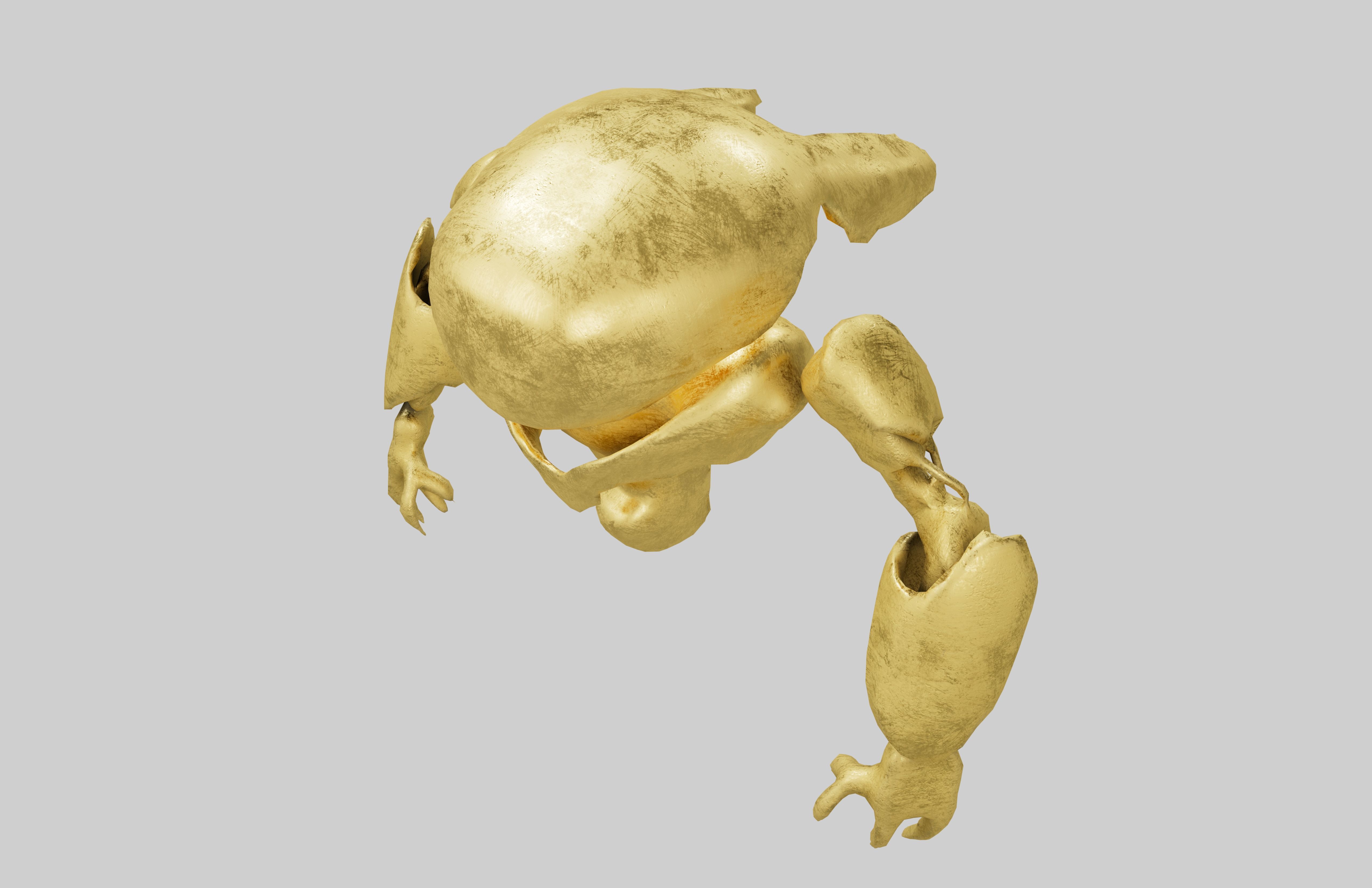 Cartoon Bot Character v1 001 Low-poly 3D model_2