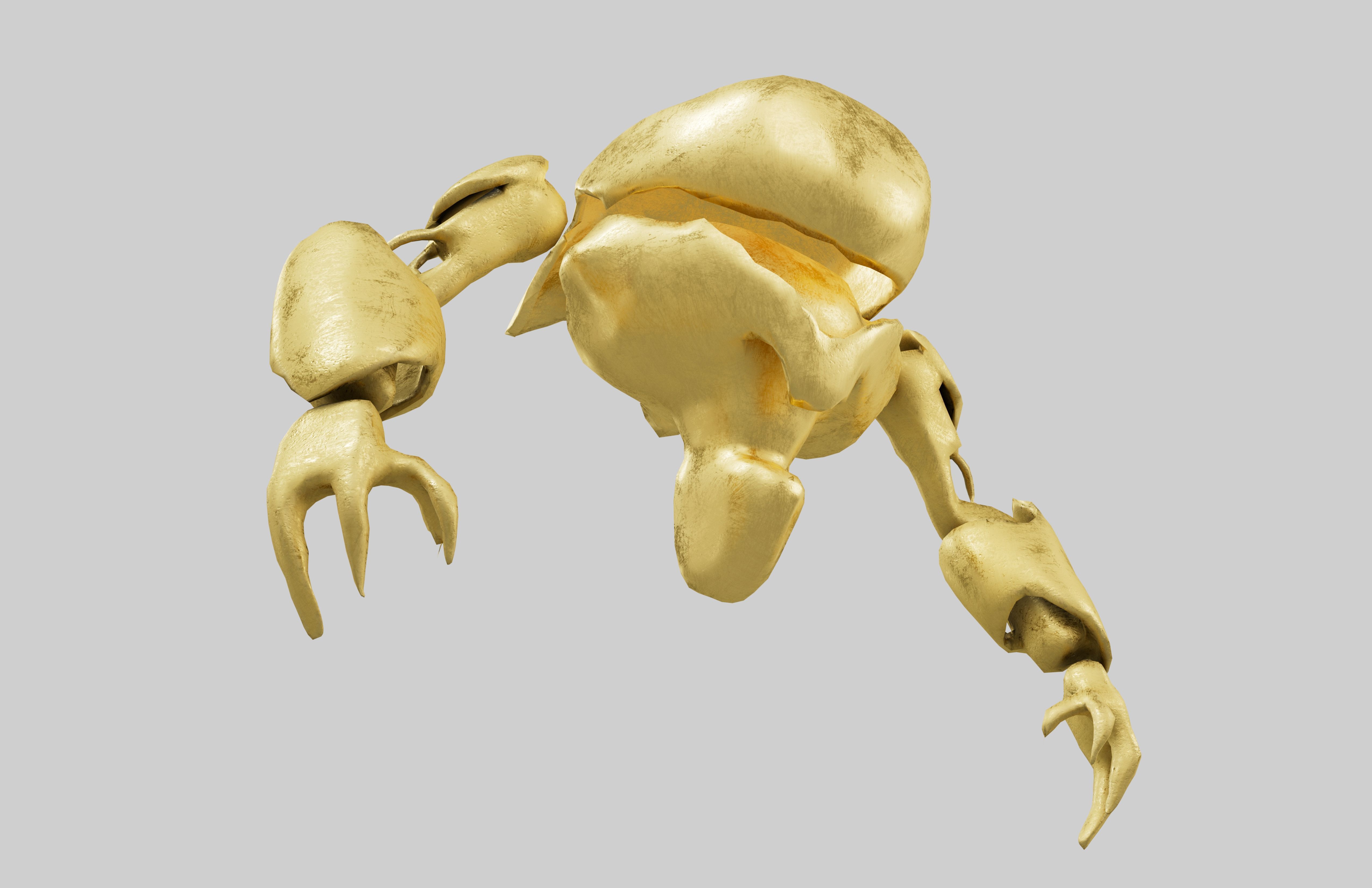 Cartoon Bot Character v1 001 Low-poly 3D model_3