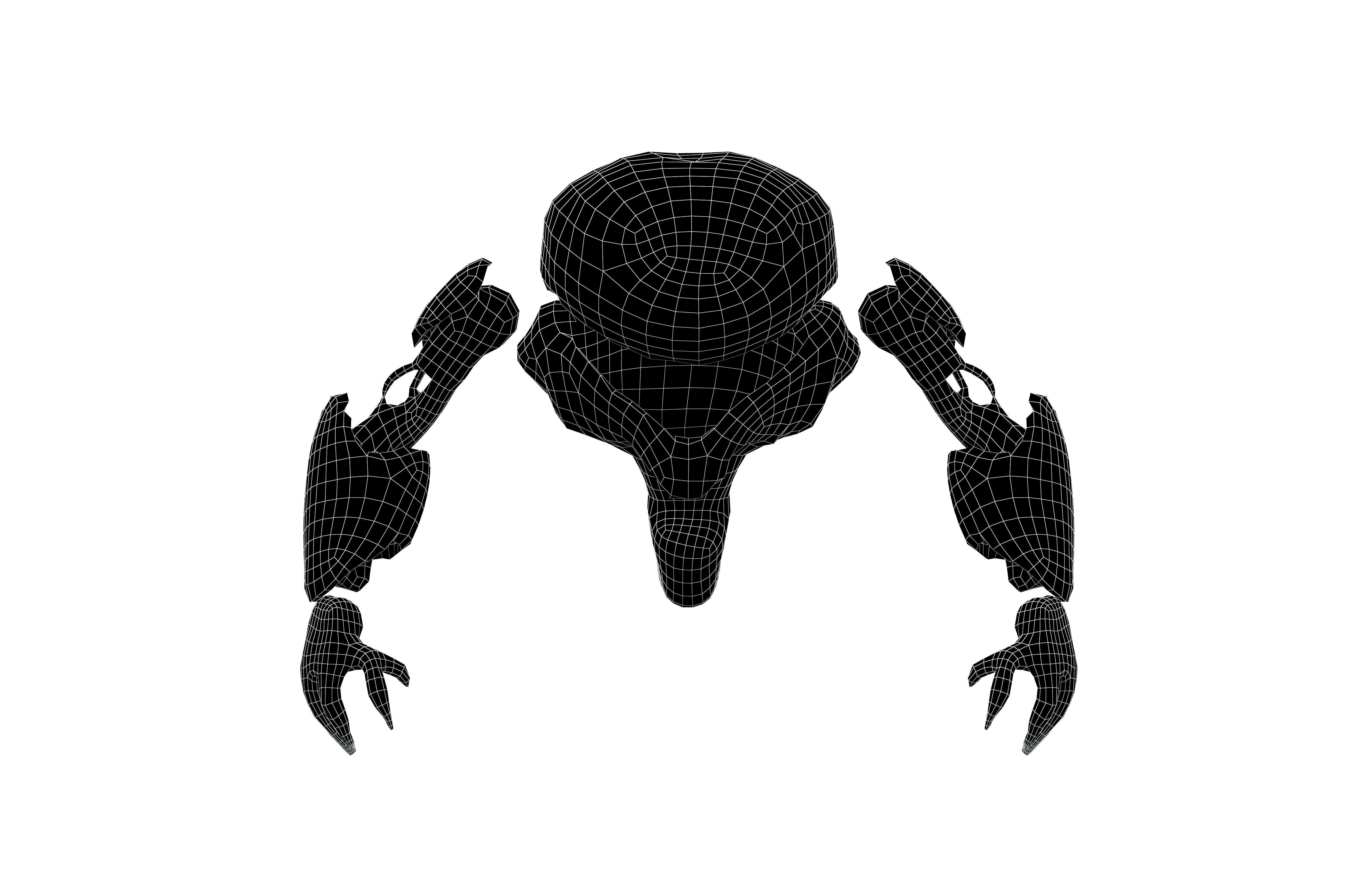 Cartoon Bot Character v1 002 Low-poly 3D model_6