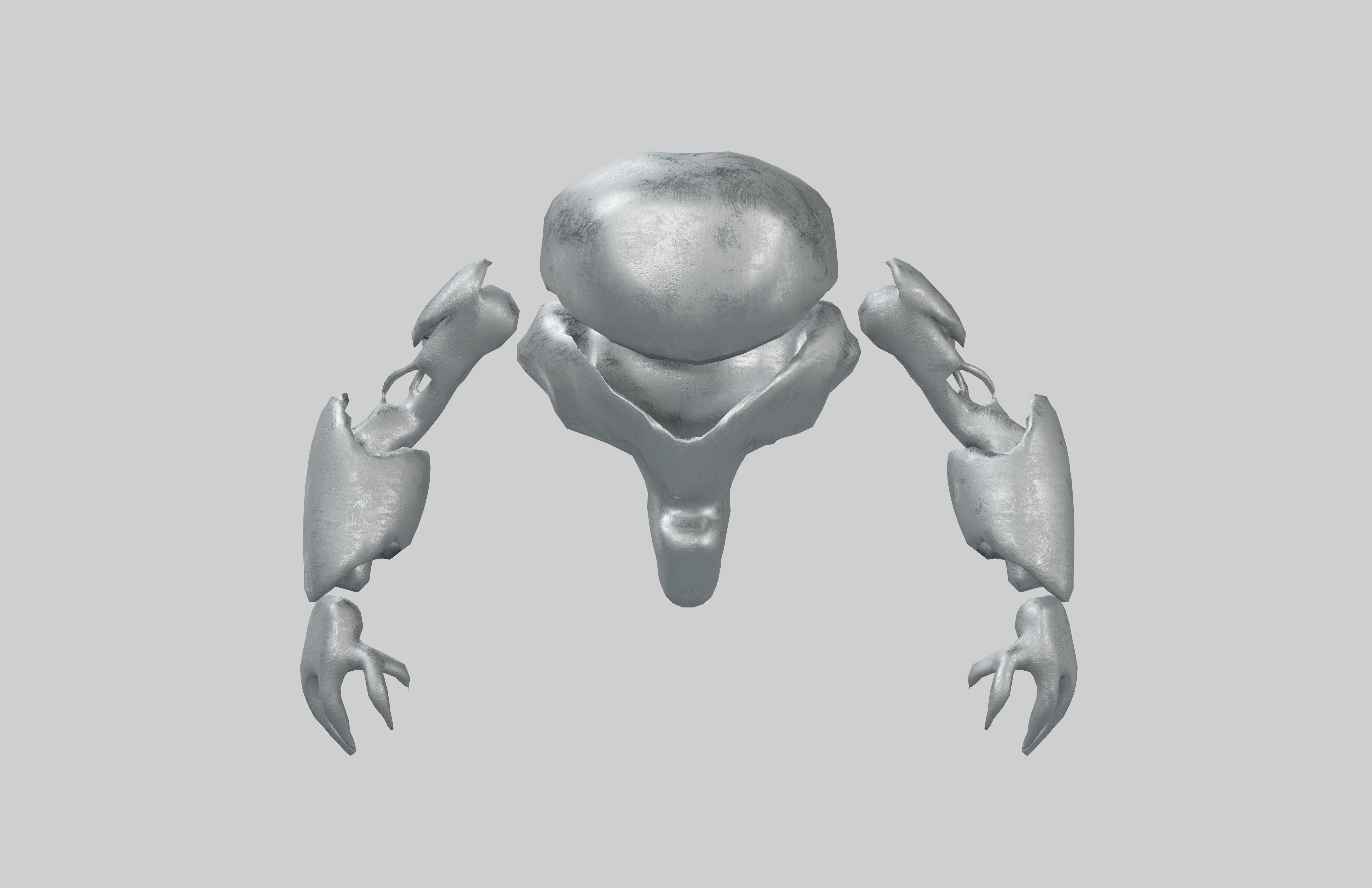 Cartoon Bot Character v1 002 Low-poly 3D model_1