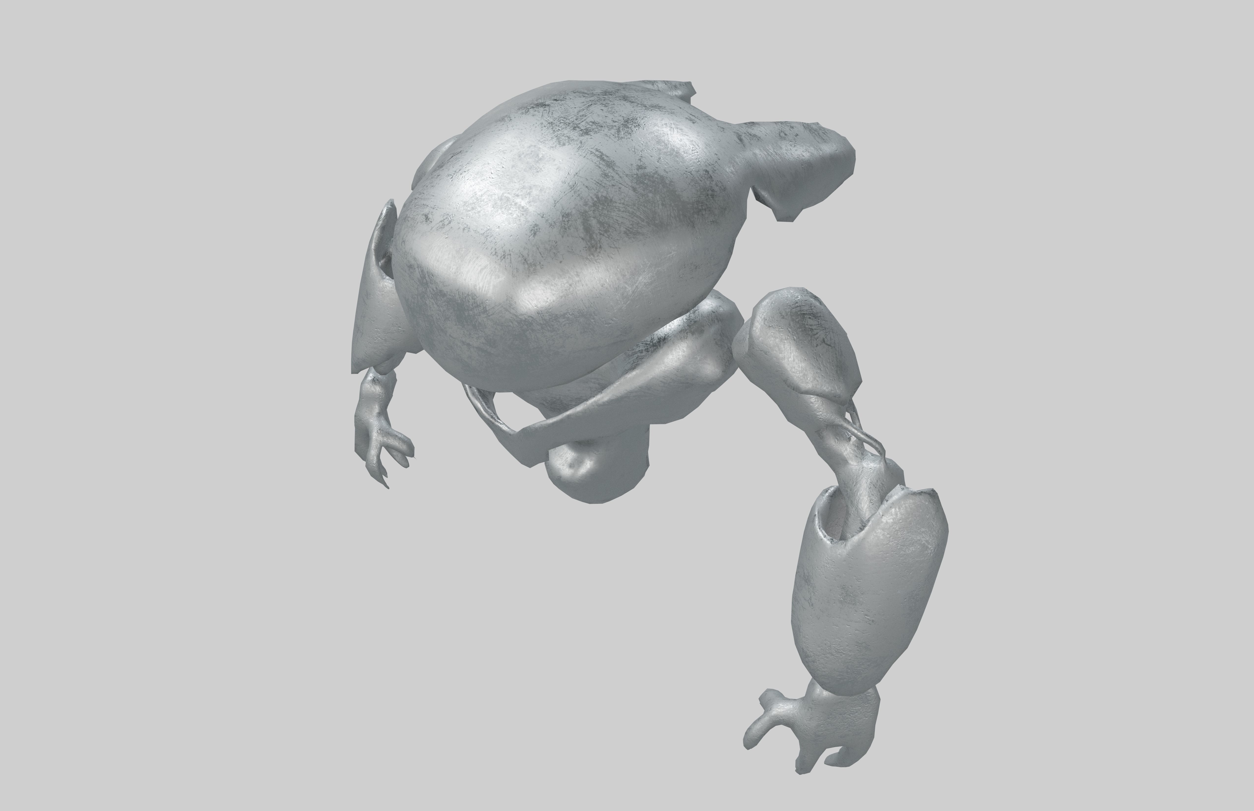 Cartoon Bot Character v1 002 Low-poly 3D model_2