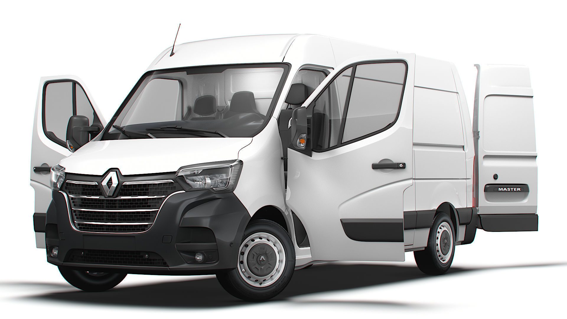 Renault Master Van L1H2 HQInterior 2023 3D model_8