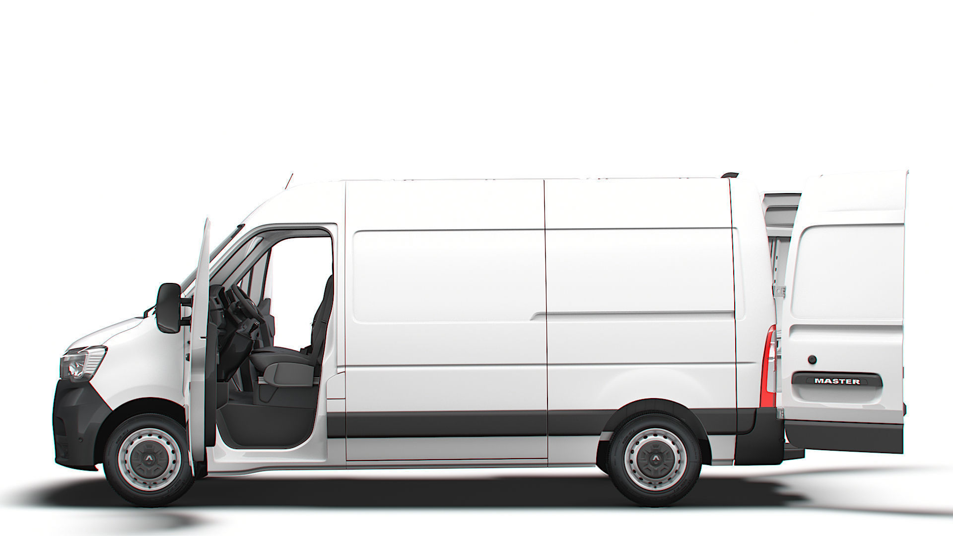 Renault Master Van L1H2 HQInterior 2023 3D model_4