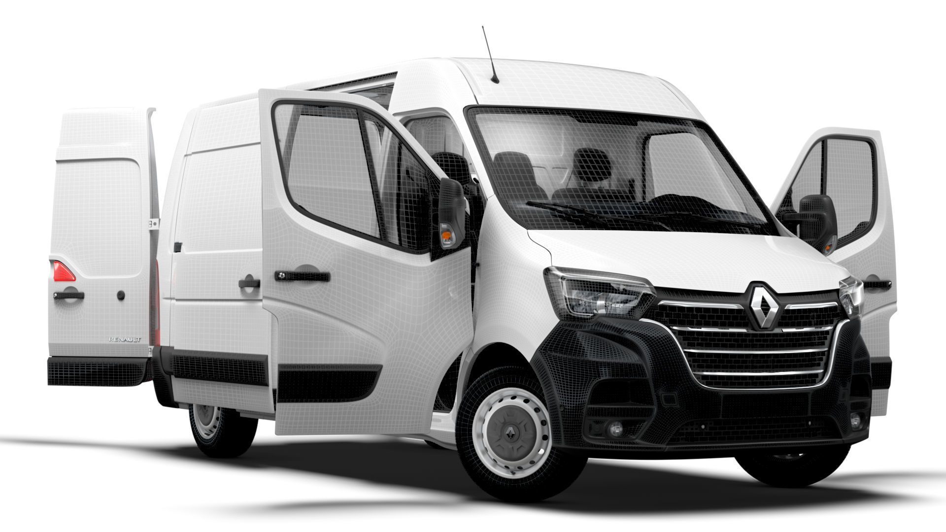 Renault Master Van L1H2 HQInterior 2023 3D model_14