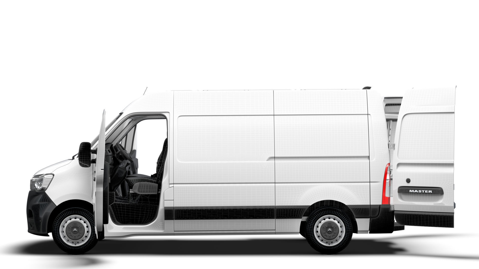 Renault Master Van L1H2 HQInterior 2023 3D model_18