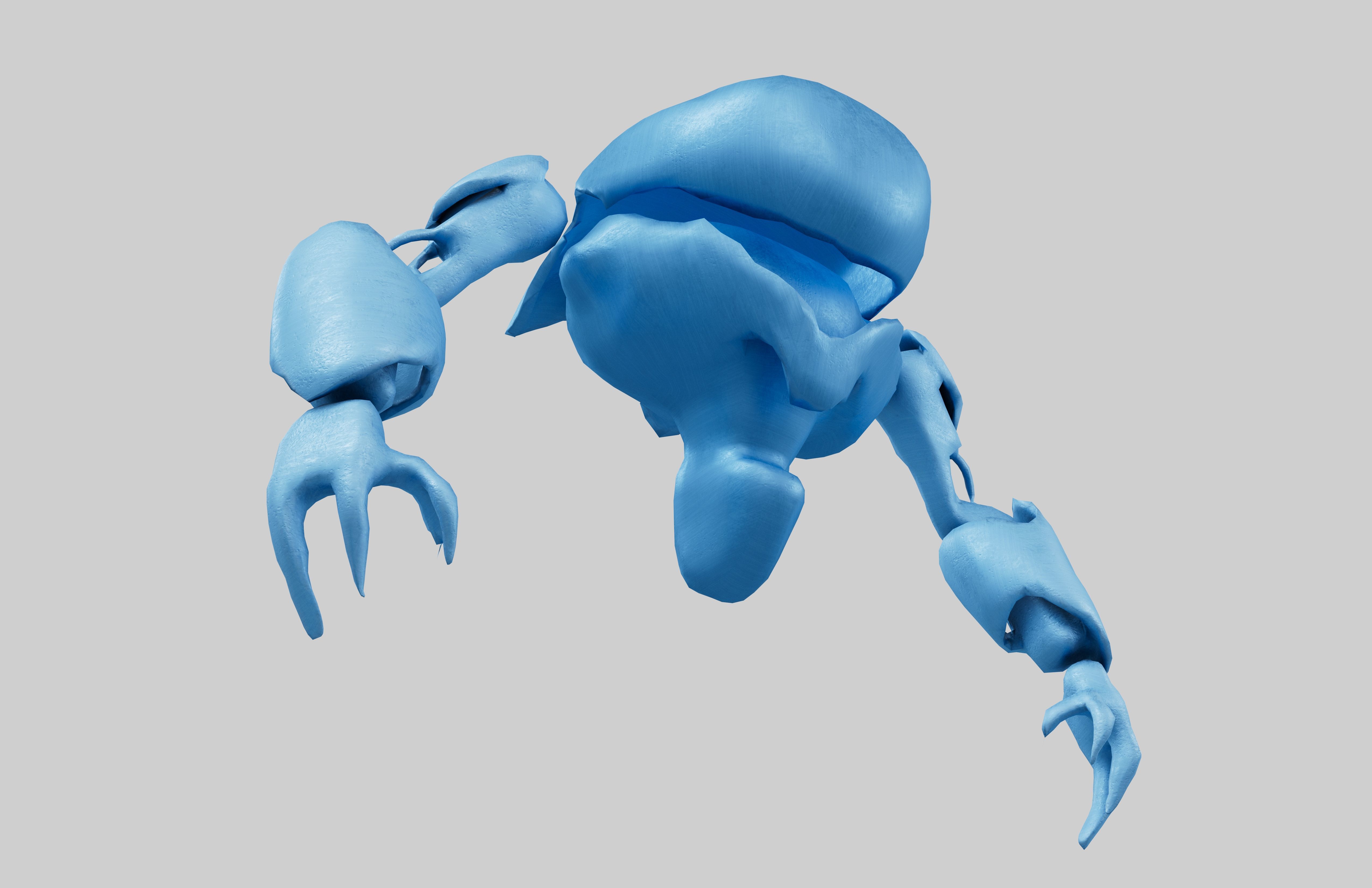 Cartoon Bot Character v1 003 Low-poly 3D model_3