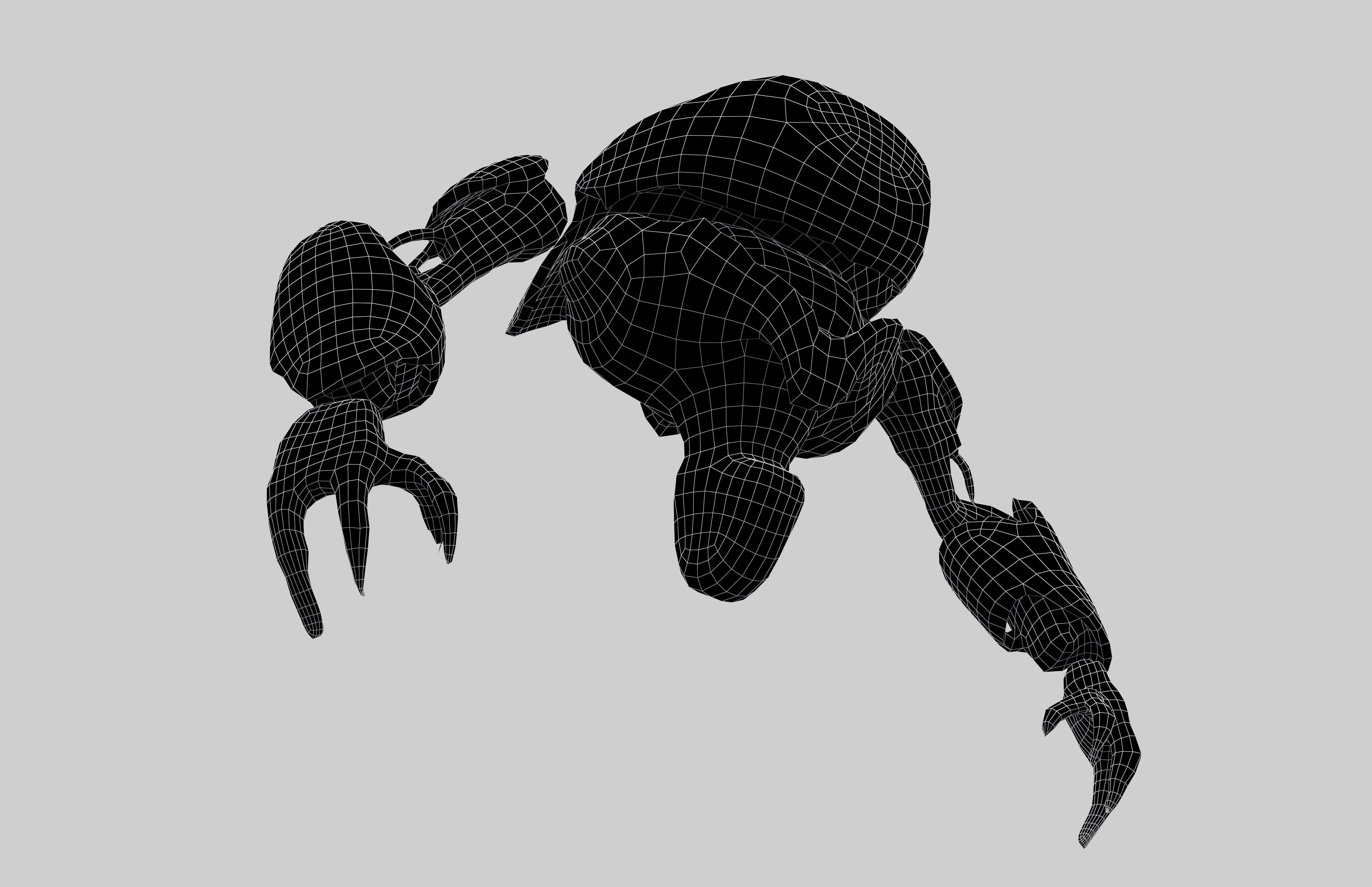 Cartoon Bot Character v1 003 Low-poly 3D model_5