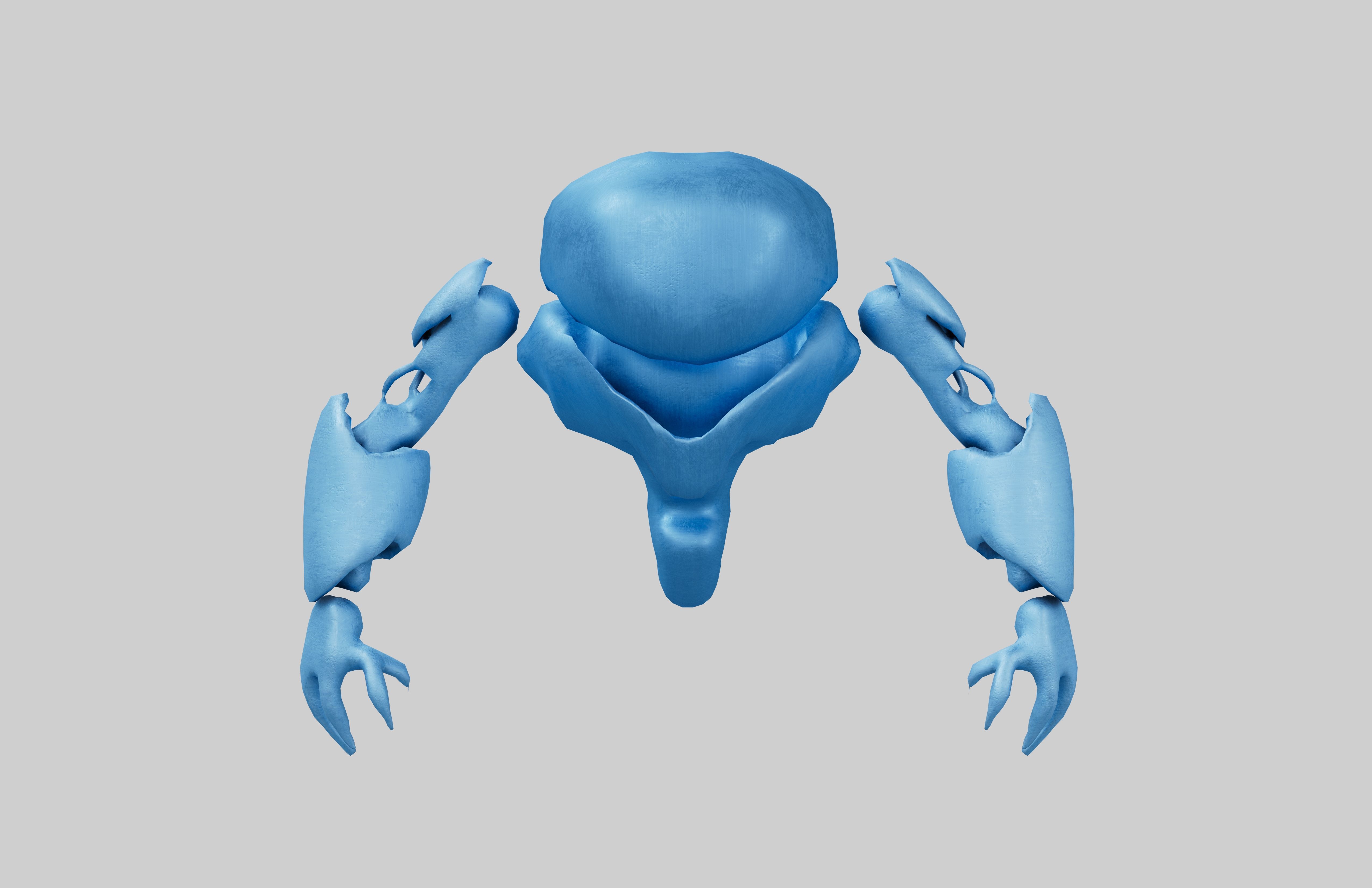 Cartoon Bot Character v1 003 Low-poly 3D model_1