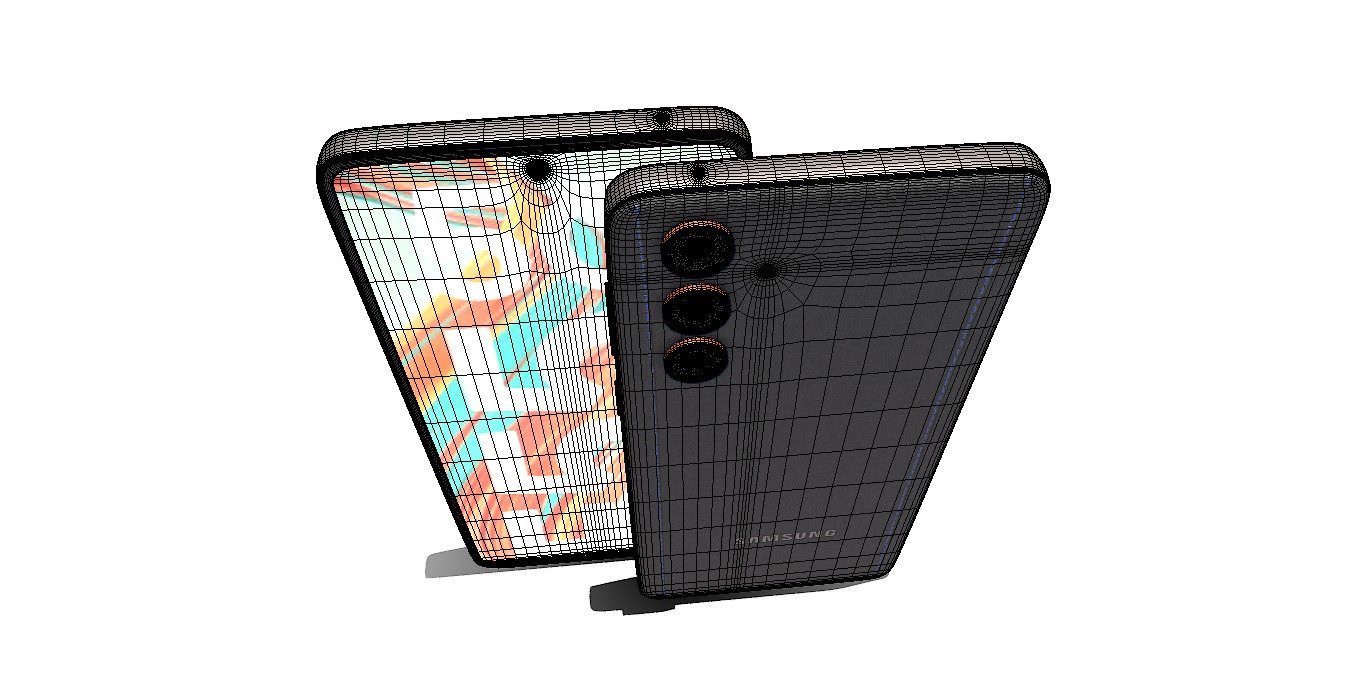 Samsung Galaxy F 5 black 3D model_6