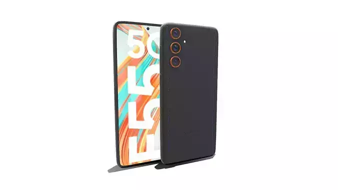 Samsung Galaxy F 5 black 3D model