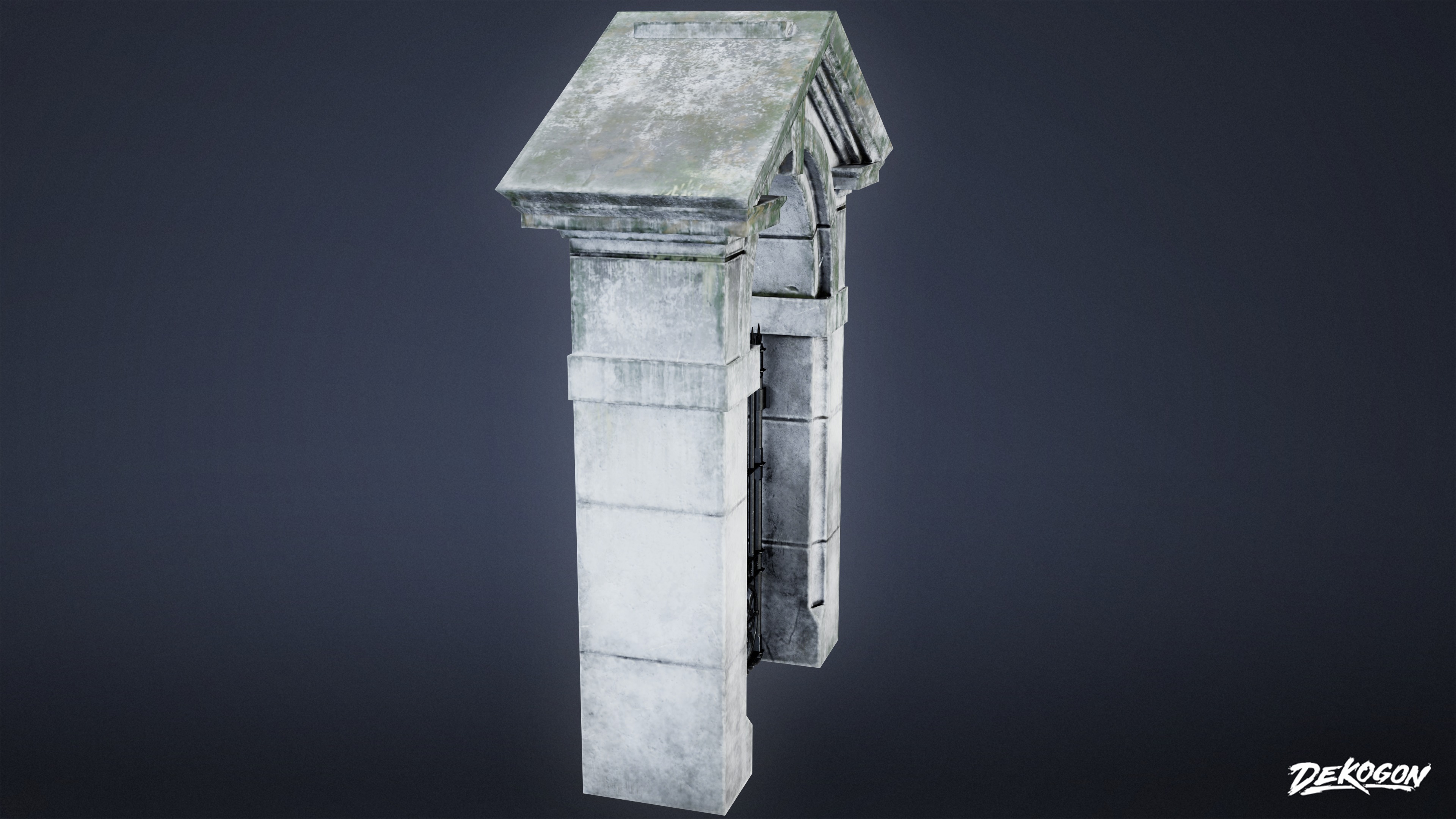 GATES AND FENCES - Gate 17 - LOW POLY Low-poly 3D model_2