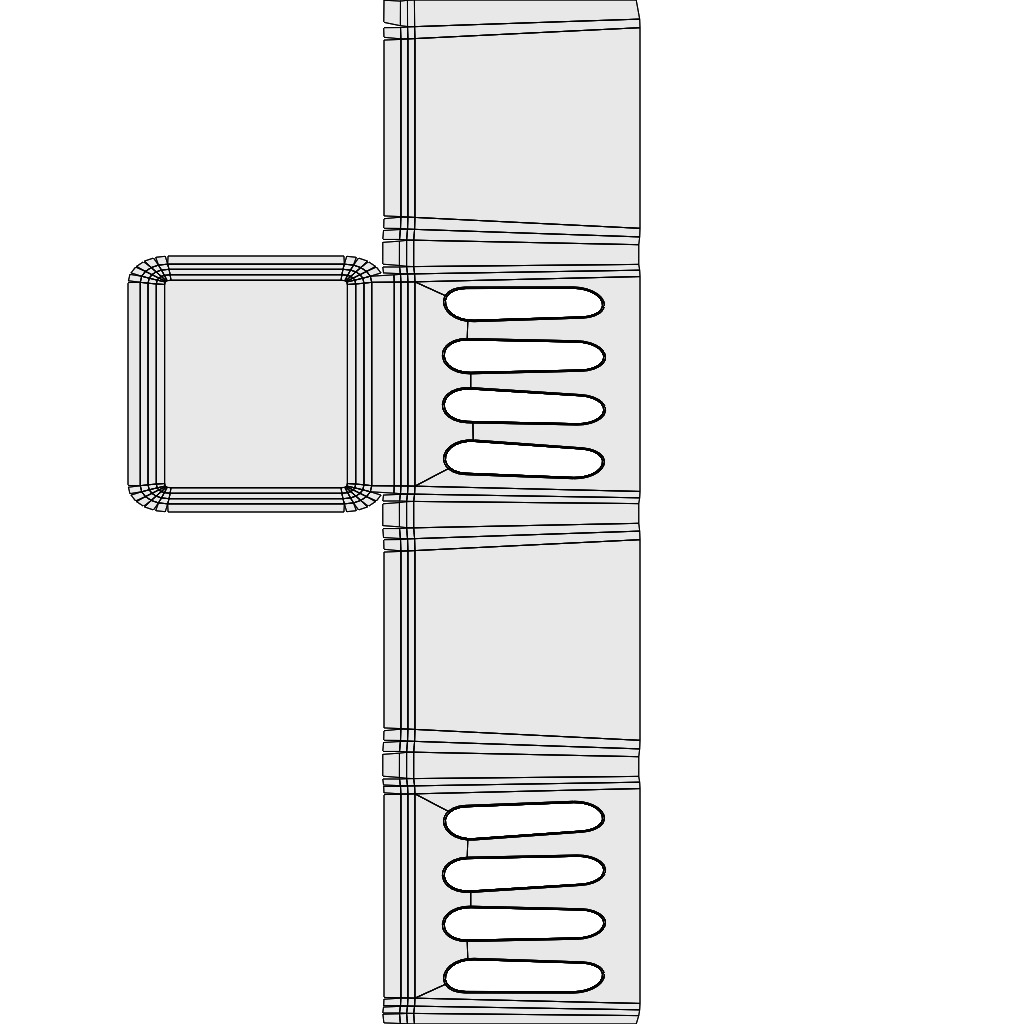 Shopping Cart Low-poly 3D model_6